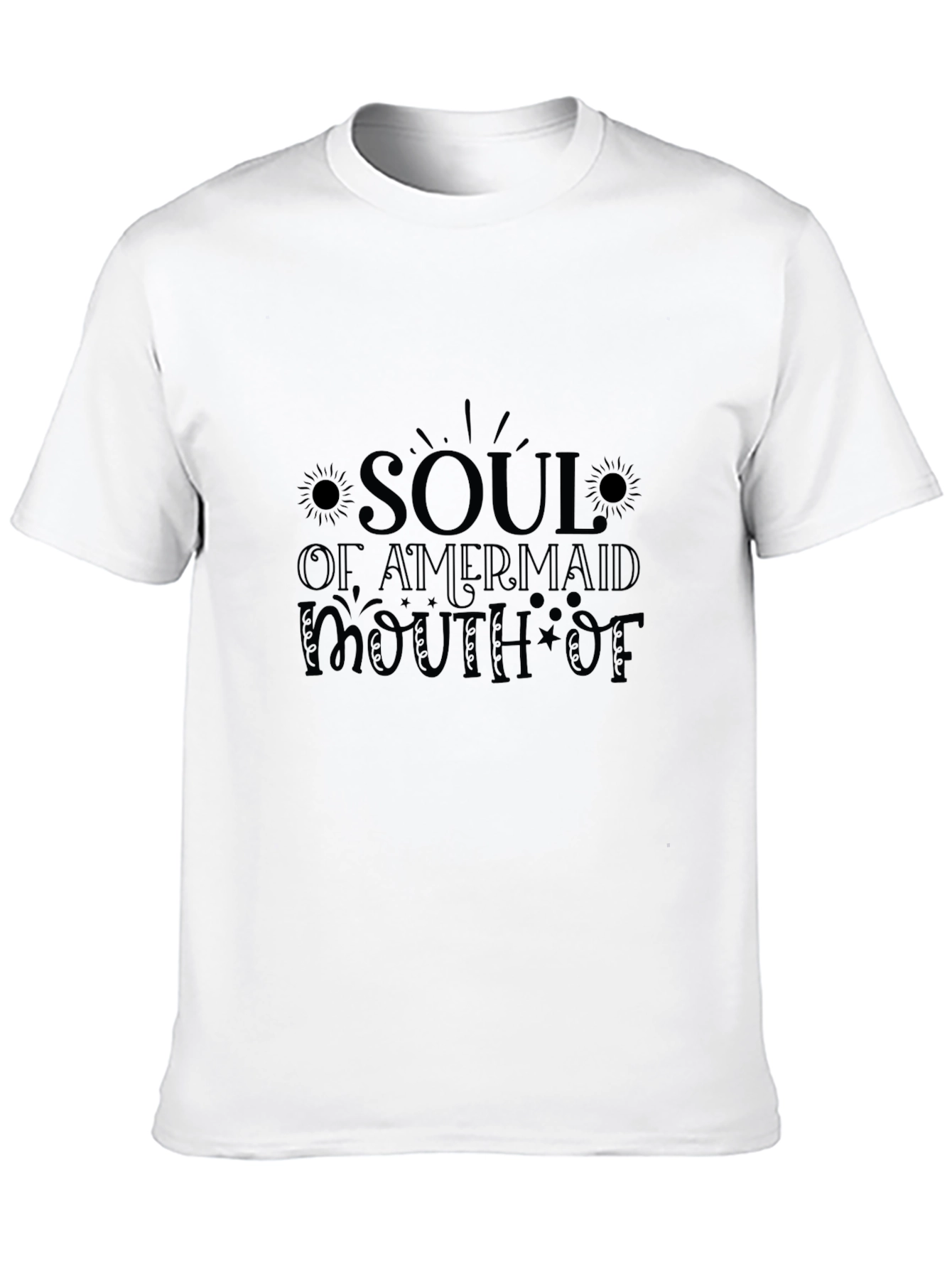 Soul of Mermaid T-Shirt - Black