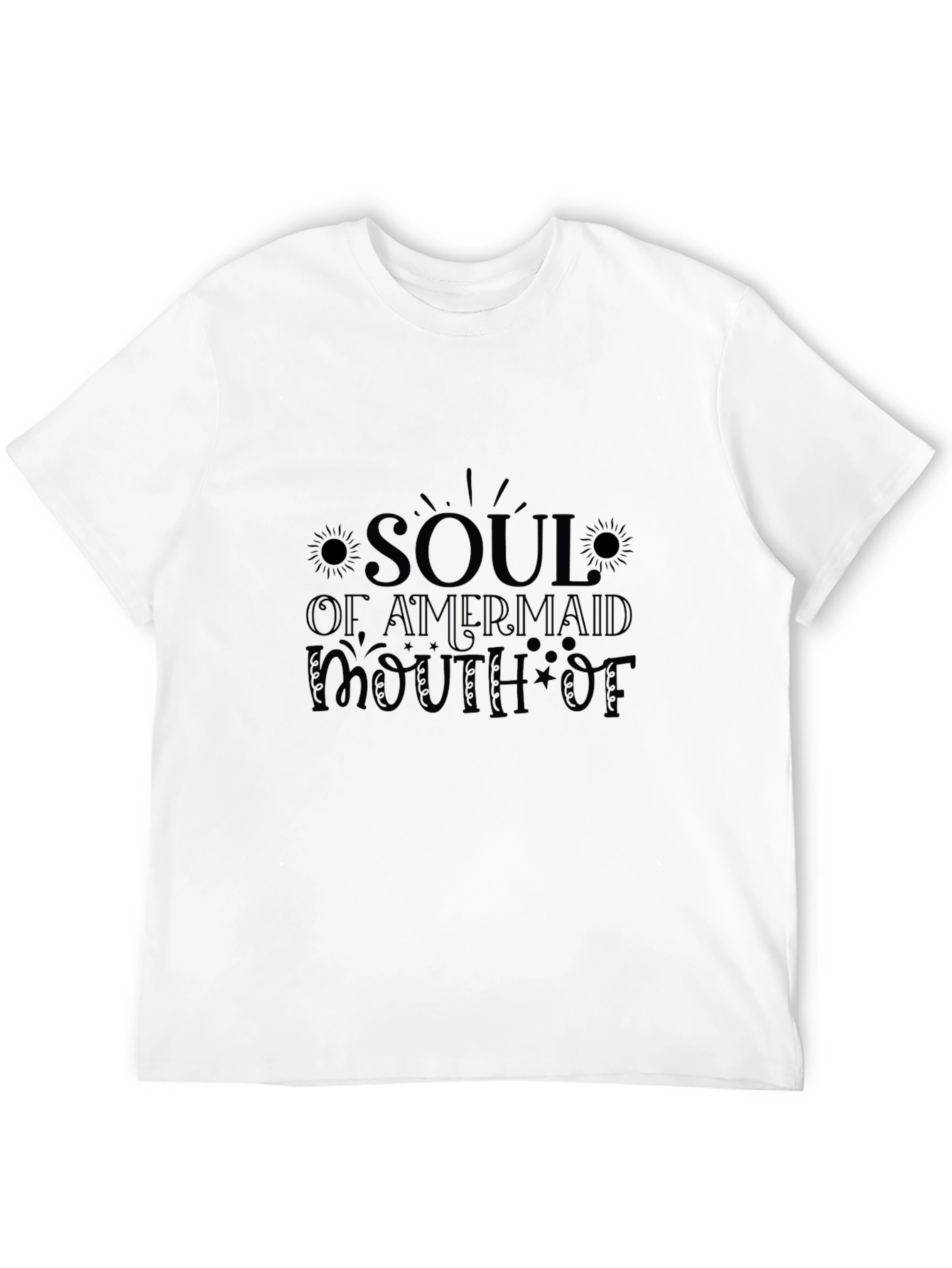 Soul of Mermaid T-Shirt - Black
