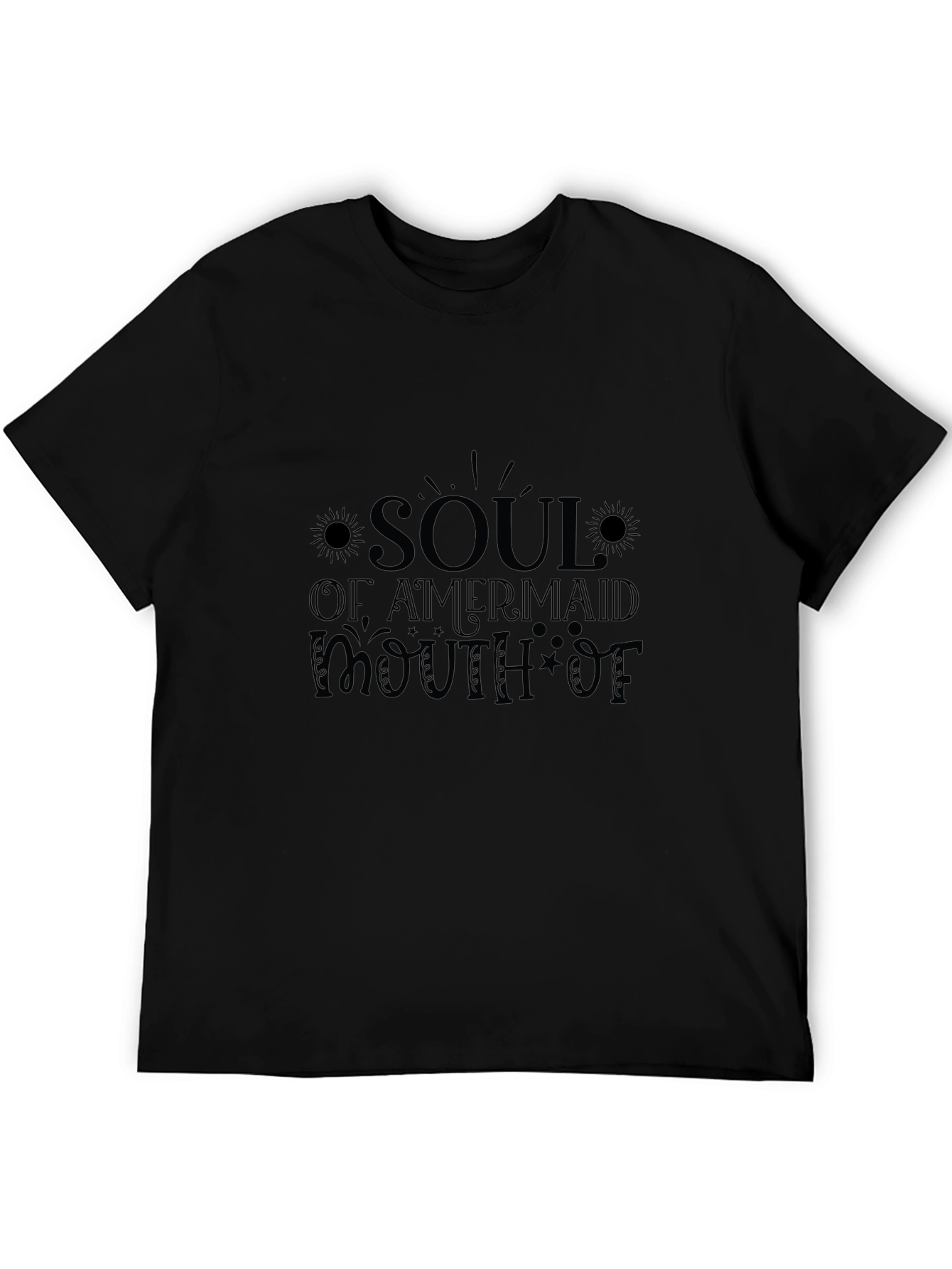 Soul of Mermaid T-Shirt - Black