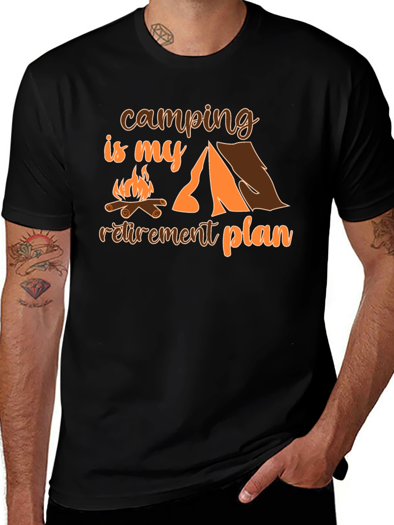 Camping Retirement Plan T-Shirt - Nature Lover Apparel