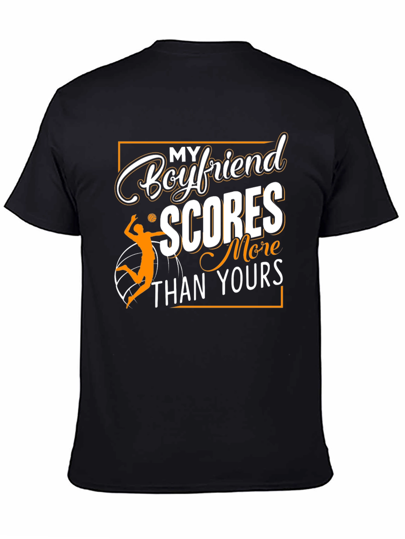 Boyfriend Scores Volleyball Graphic T-Shirt