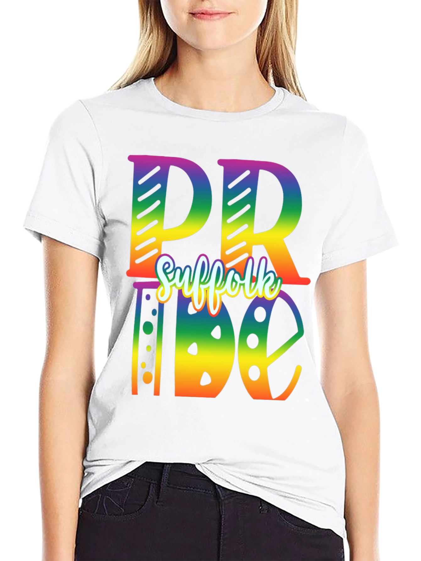 Suffolk Pride Rainbow Graphic T-Shirt