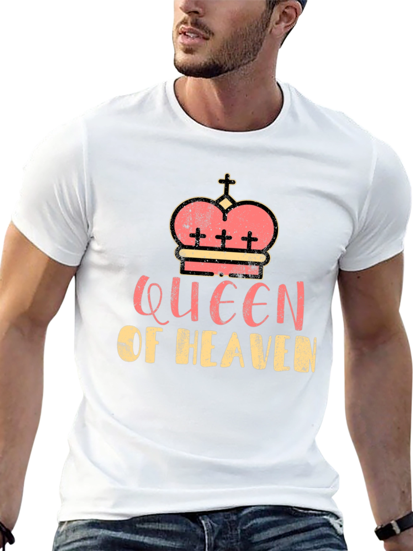 Queen of Heaven Graphic Tee - Black