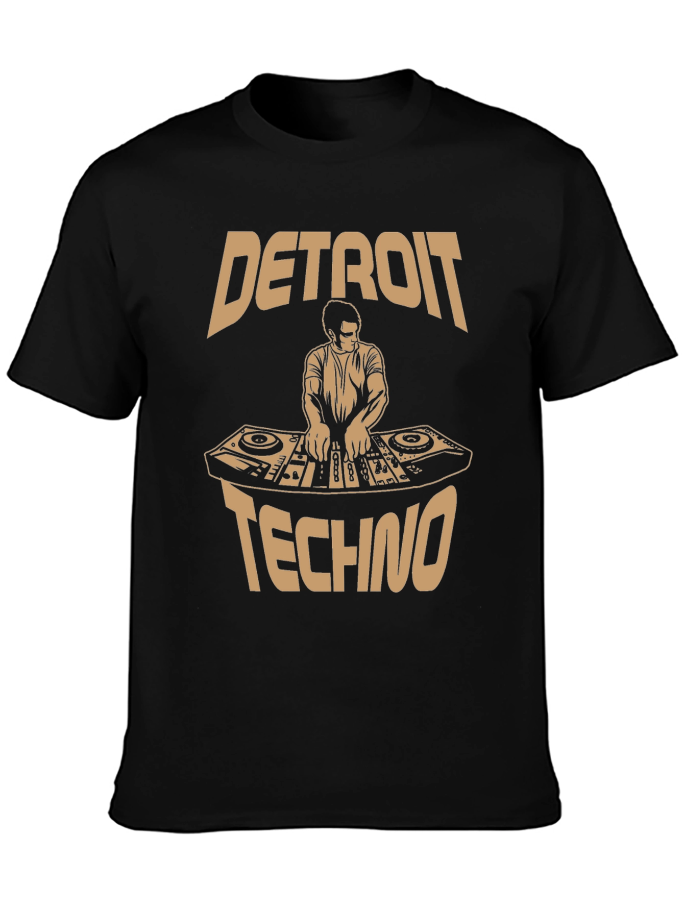 Detroit Techno DJ Graphic Tee - Music Lover Apparel