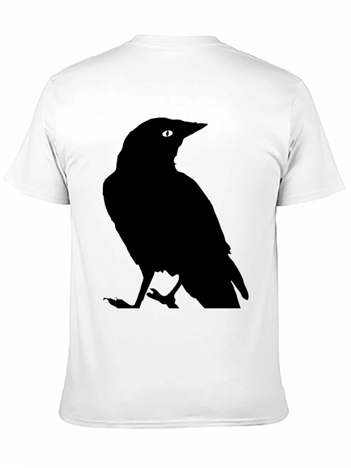 Raven Silhouette Graphic Tee - Classic Black T-Shirt