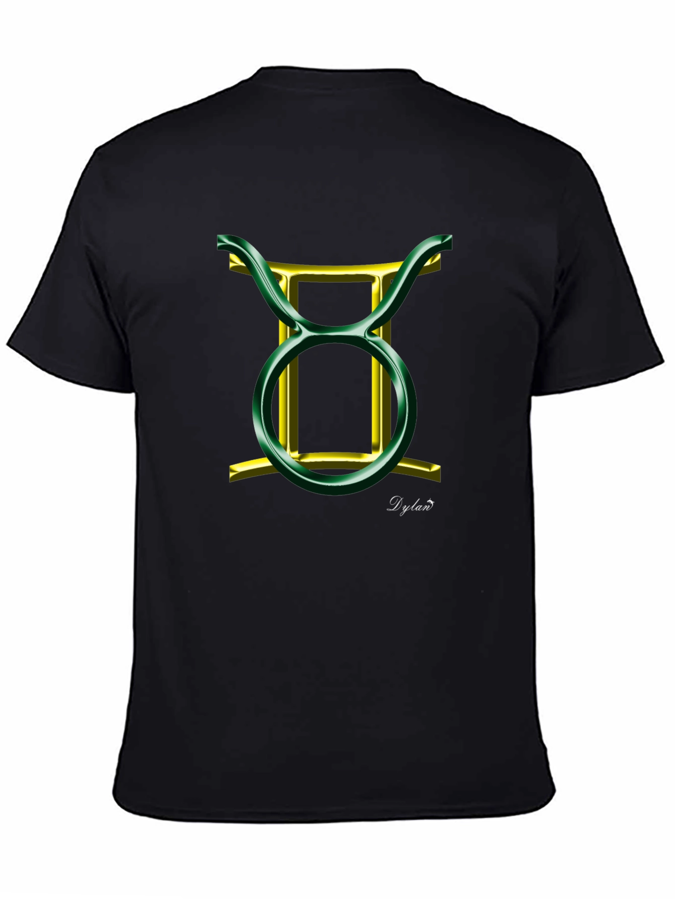 Taurus Zodiac Sign Black T-Shirt
