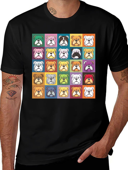 Bulldog Pop Art T-Shirt - Colorful Dog Lover Tee