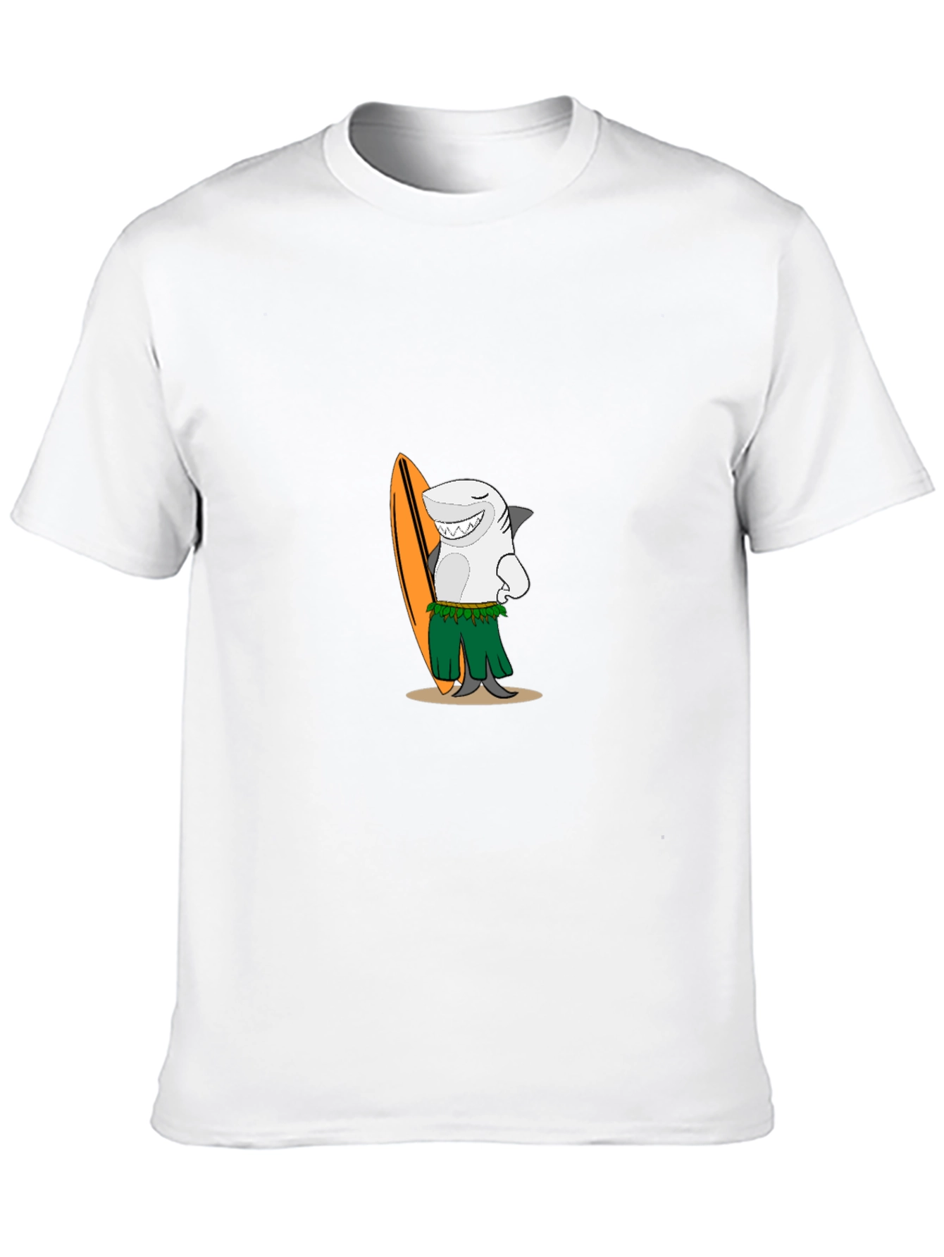 Surfing Shark Graphic Tee - Mens Black T-Shirt