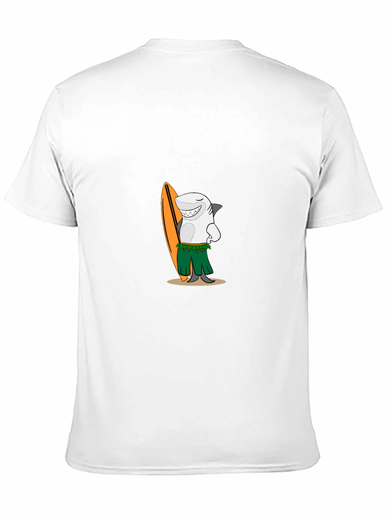 Surfing Shark Graphic Tee - Mens Black T-Shirt