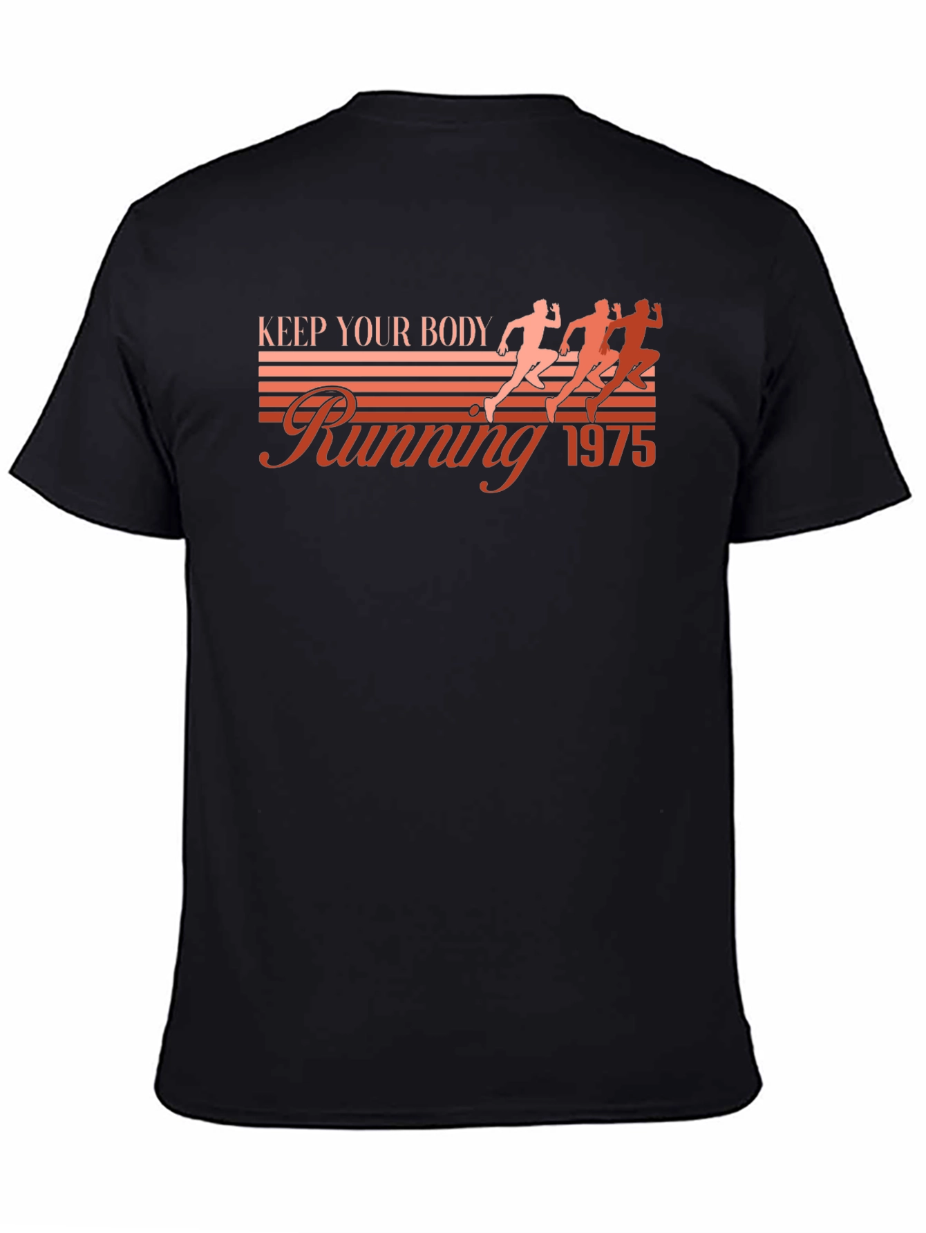 Keep Your Body Running 1975 Black T-Shirt