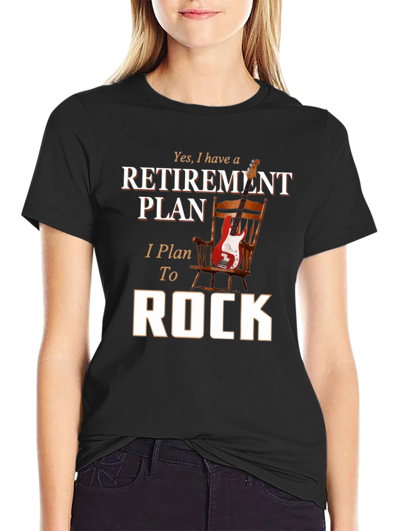 Retirement Plan Rock Guitar T-Shirt