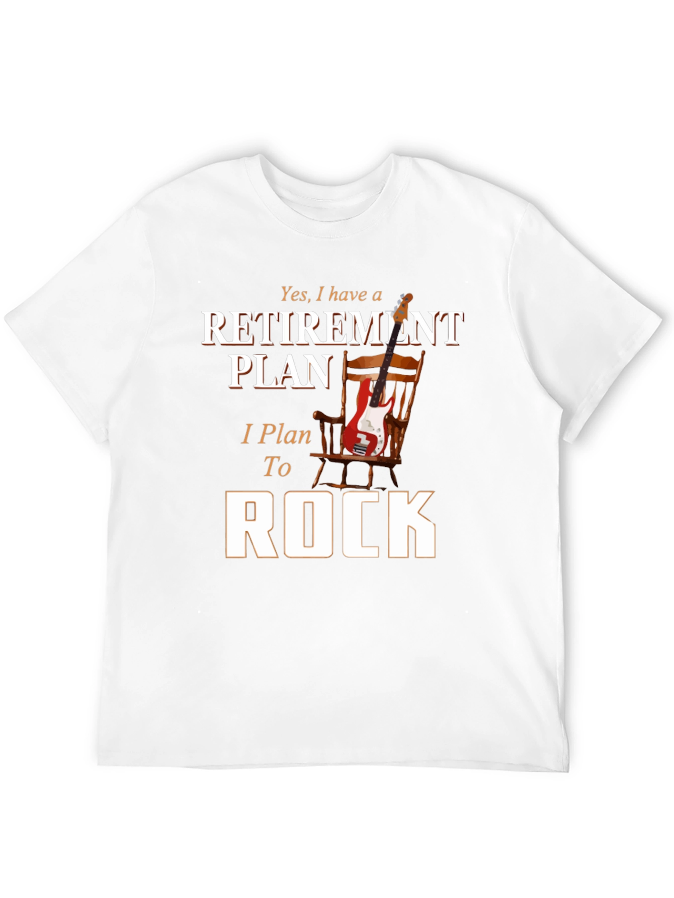 Retirement Plan Rock Guitar T-Shirt