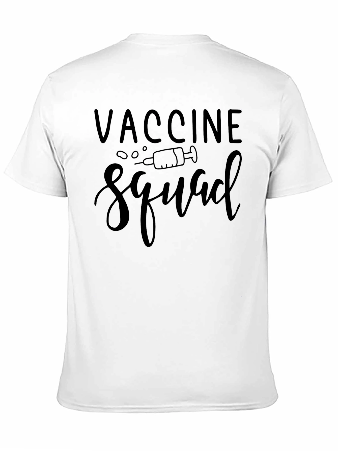 Vaccine Squad T-Shirt - Unisex Black Tee