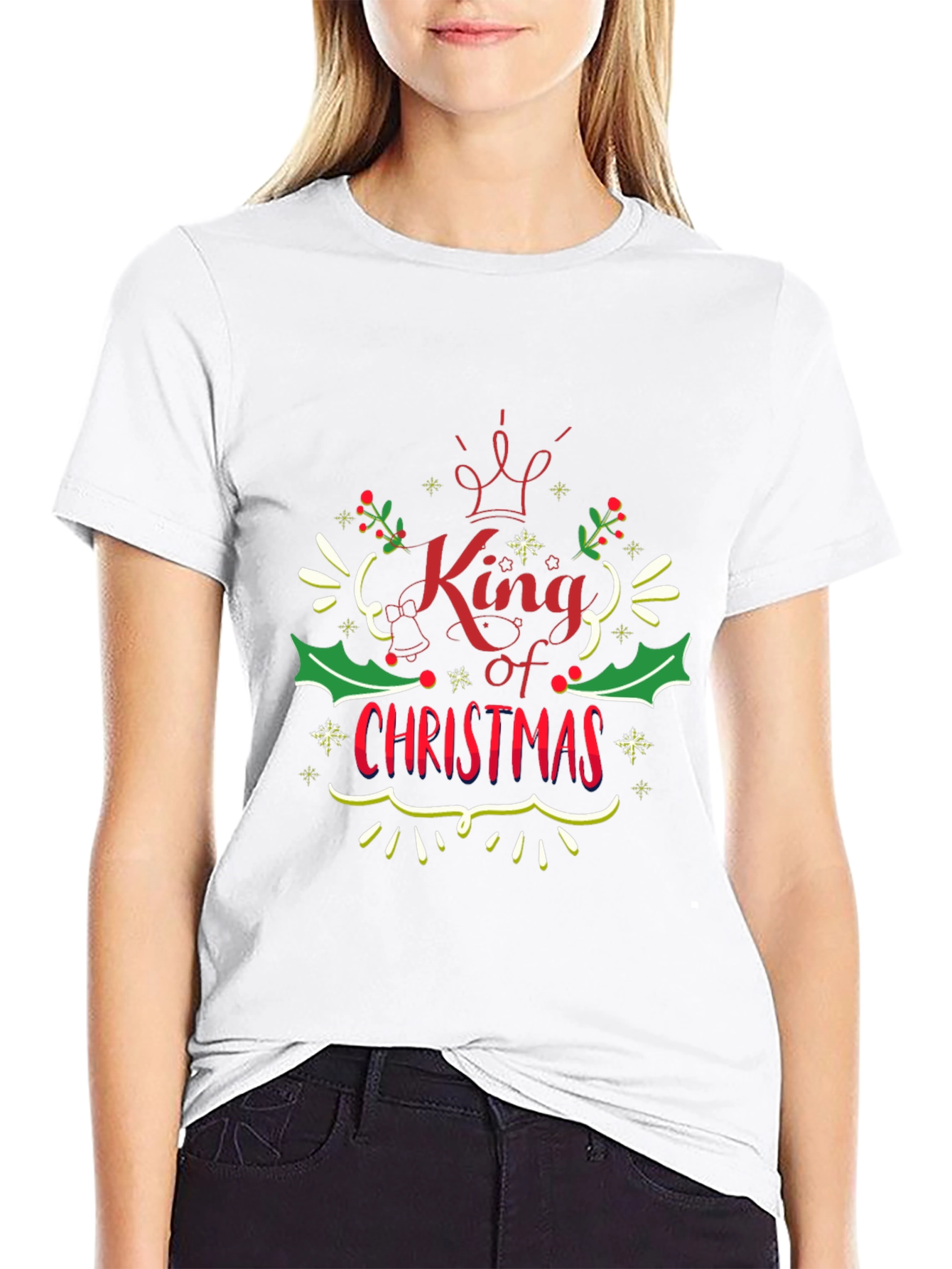 King of Christmas Graphic Tee - Holiday Apparel