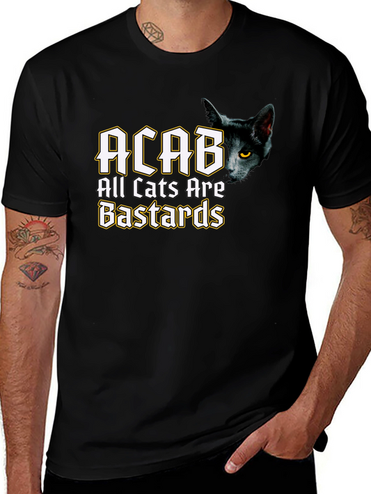 ACAB All Cats Are Bastards Black T-Shirt