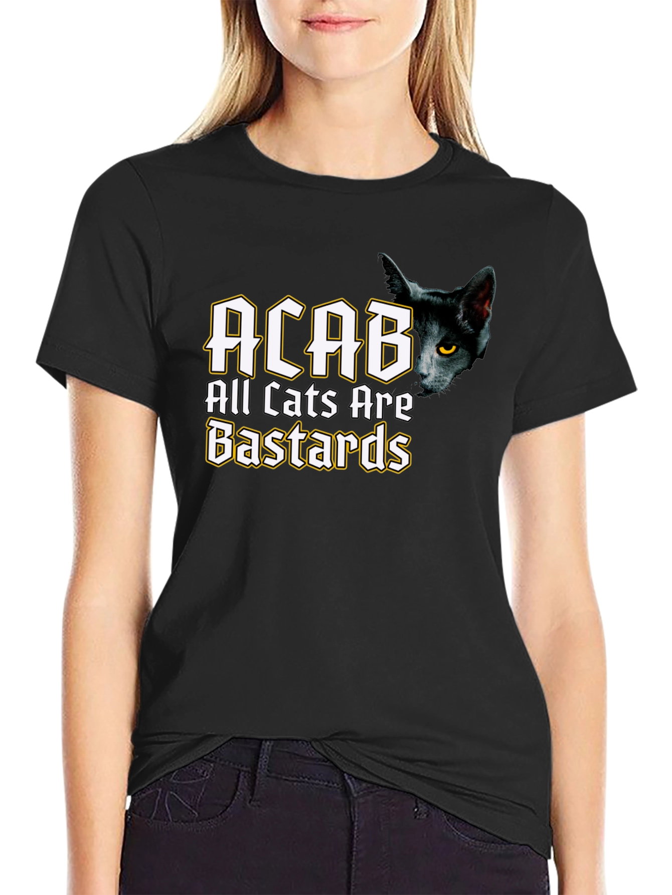 ACAB All Cats Are Bastards Black T-Shirt