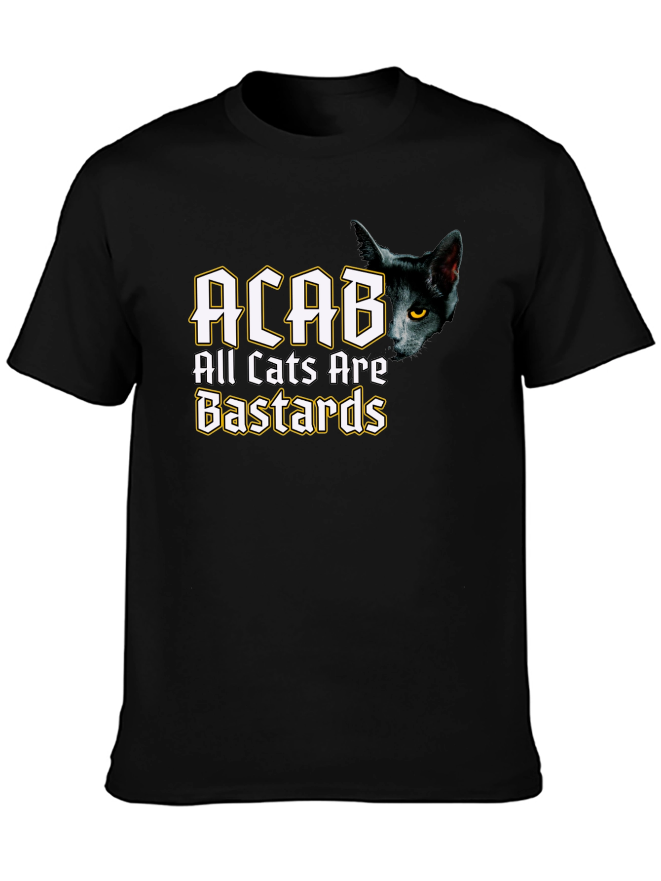 ACAB All Cats Are Bastards Black T-Shirt