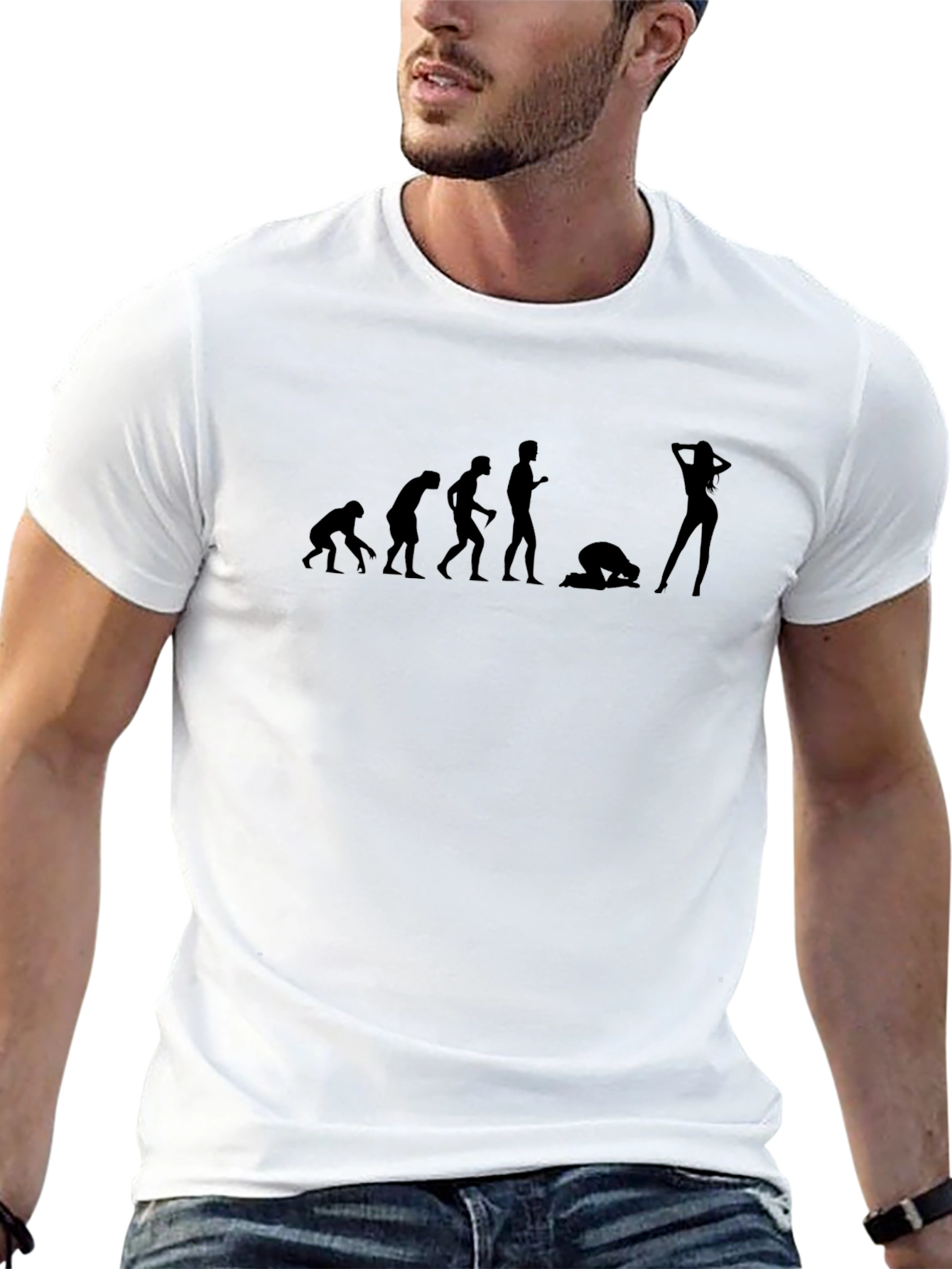 Evolution of Man T-Shirt - Funny Graphic Tee