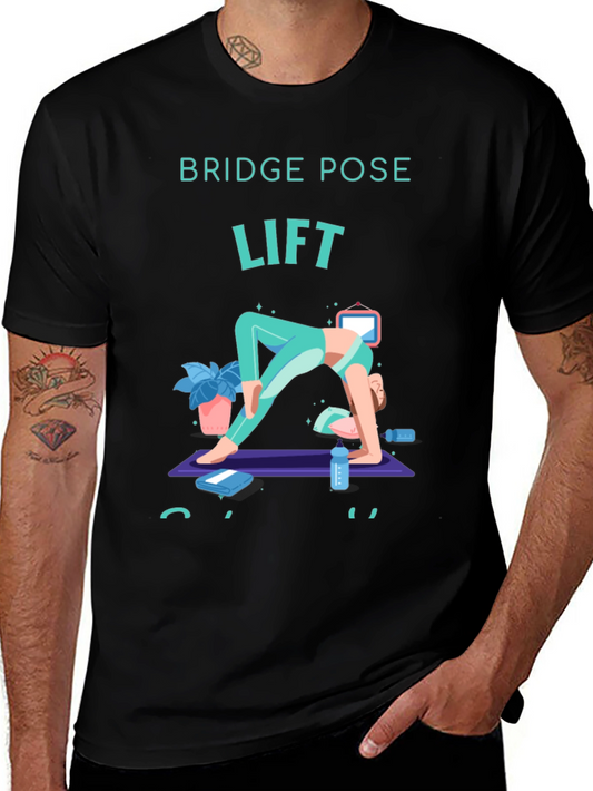 Bridge Pose Lift Yoga T-Shirt