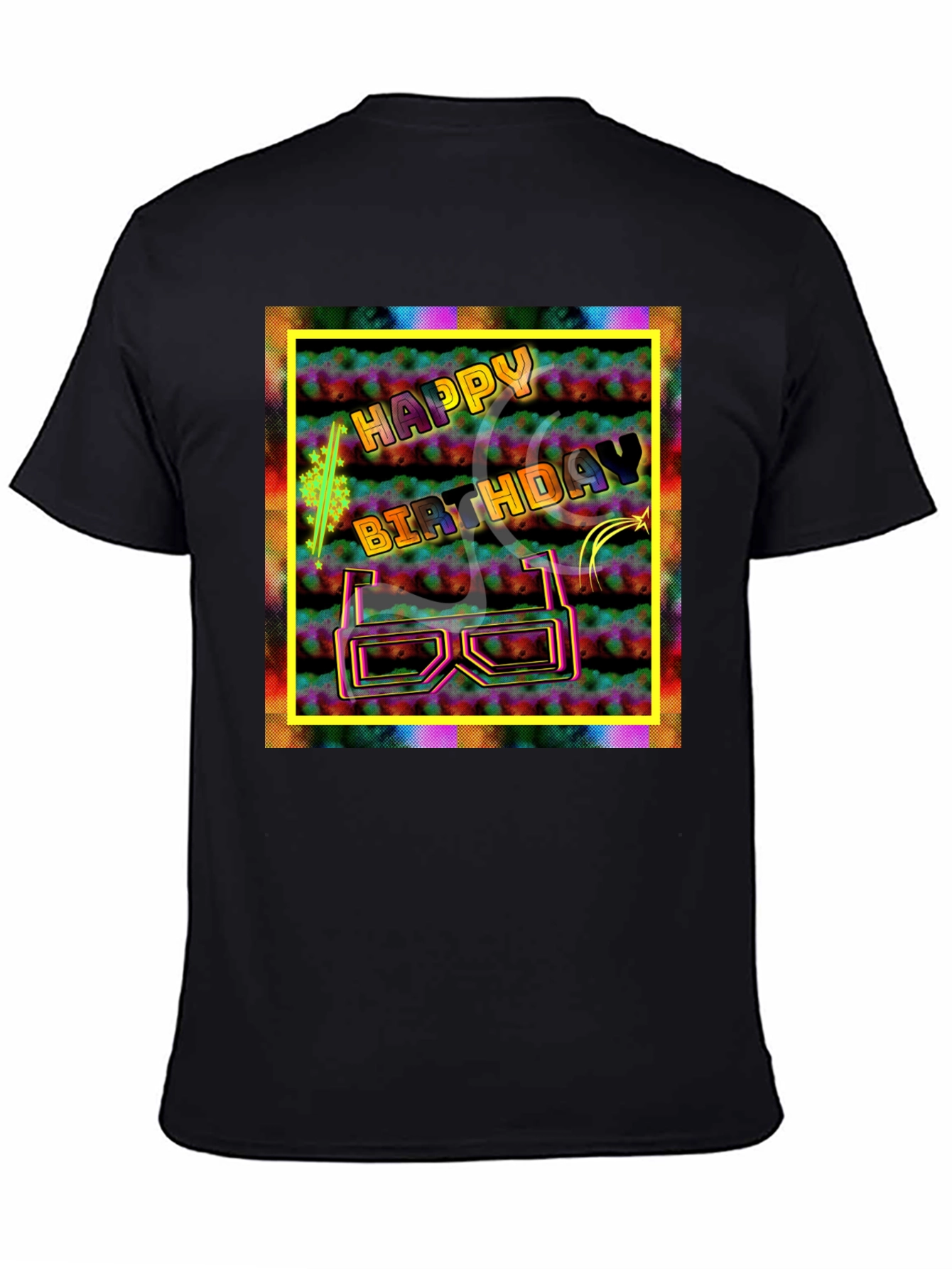 Happy Birthday Graphic Tee - 3D Glasses Party Shirt