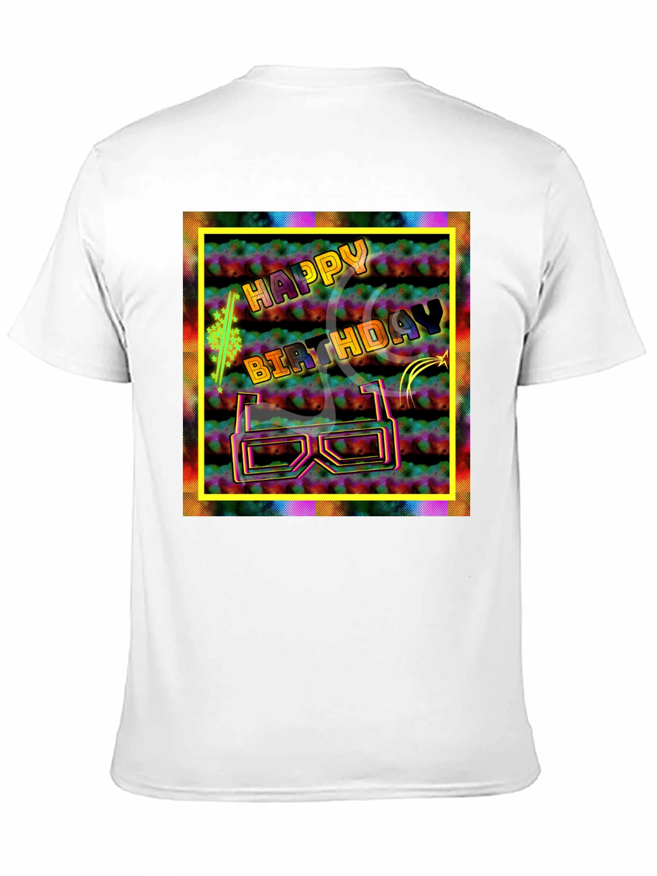 Happy Birthday Graphic Tee - 3D Glasses Party Shirt