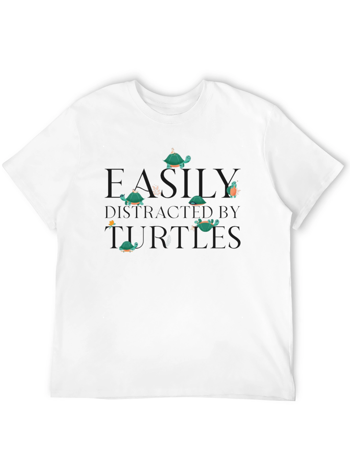 Turtles By Miles Black Graphic T-Shirt