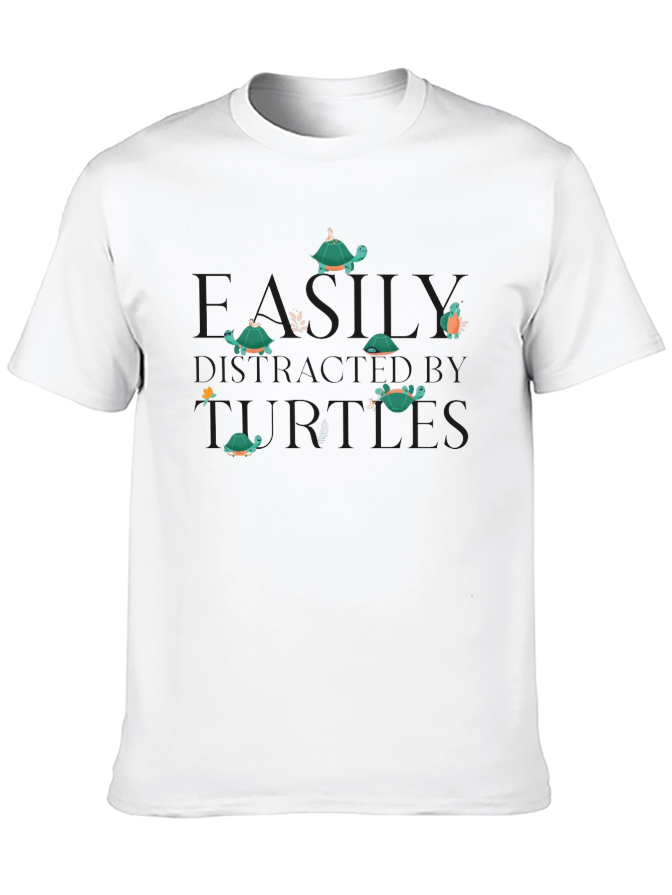Turtles By Miles Black Graphic T-Shirt