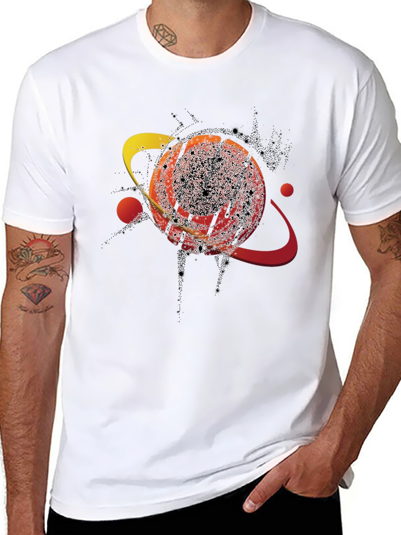 Cosmic Saturn Graphic T-Shirt