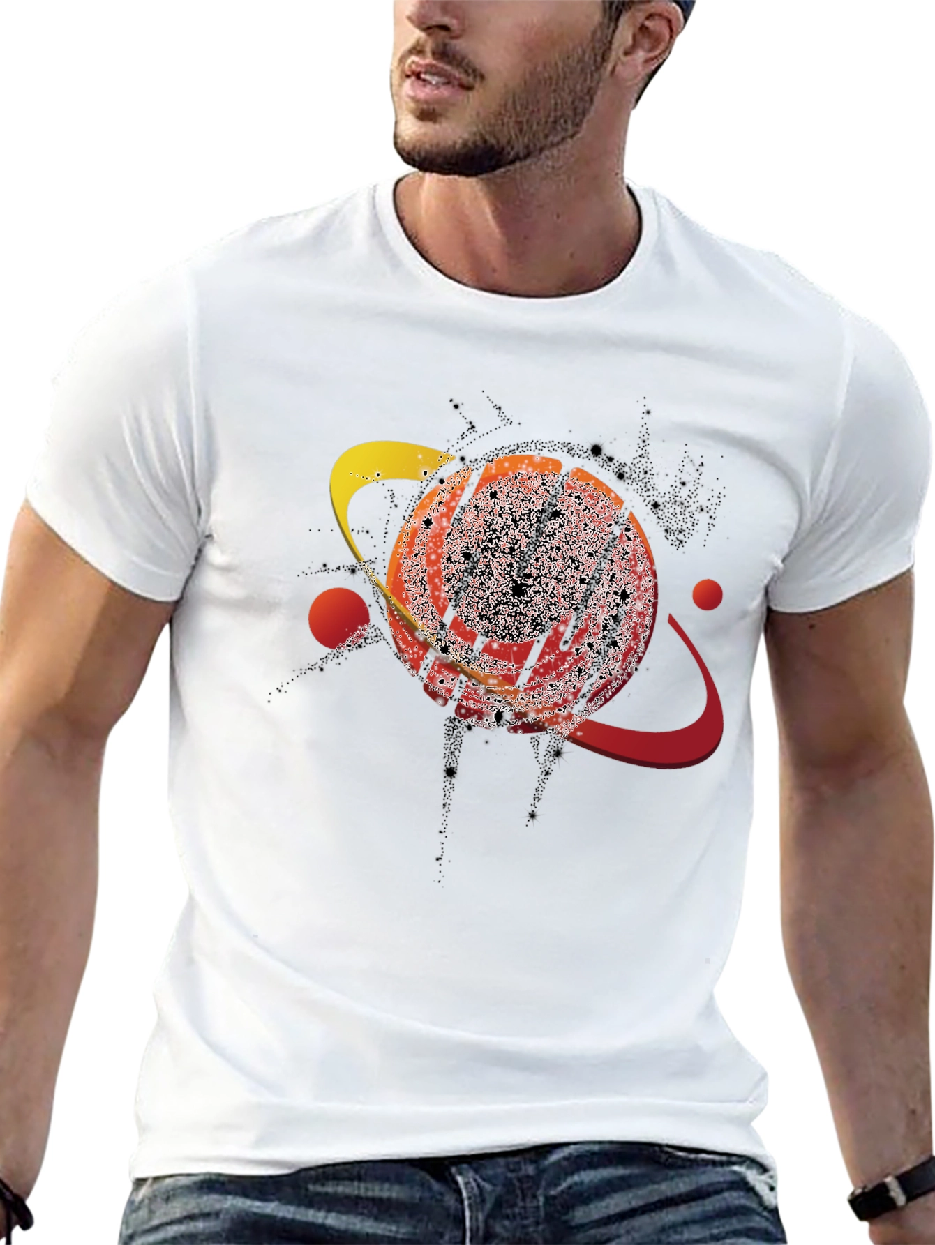 Cosmic Saturn Graphic T-Shirt