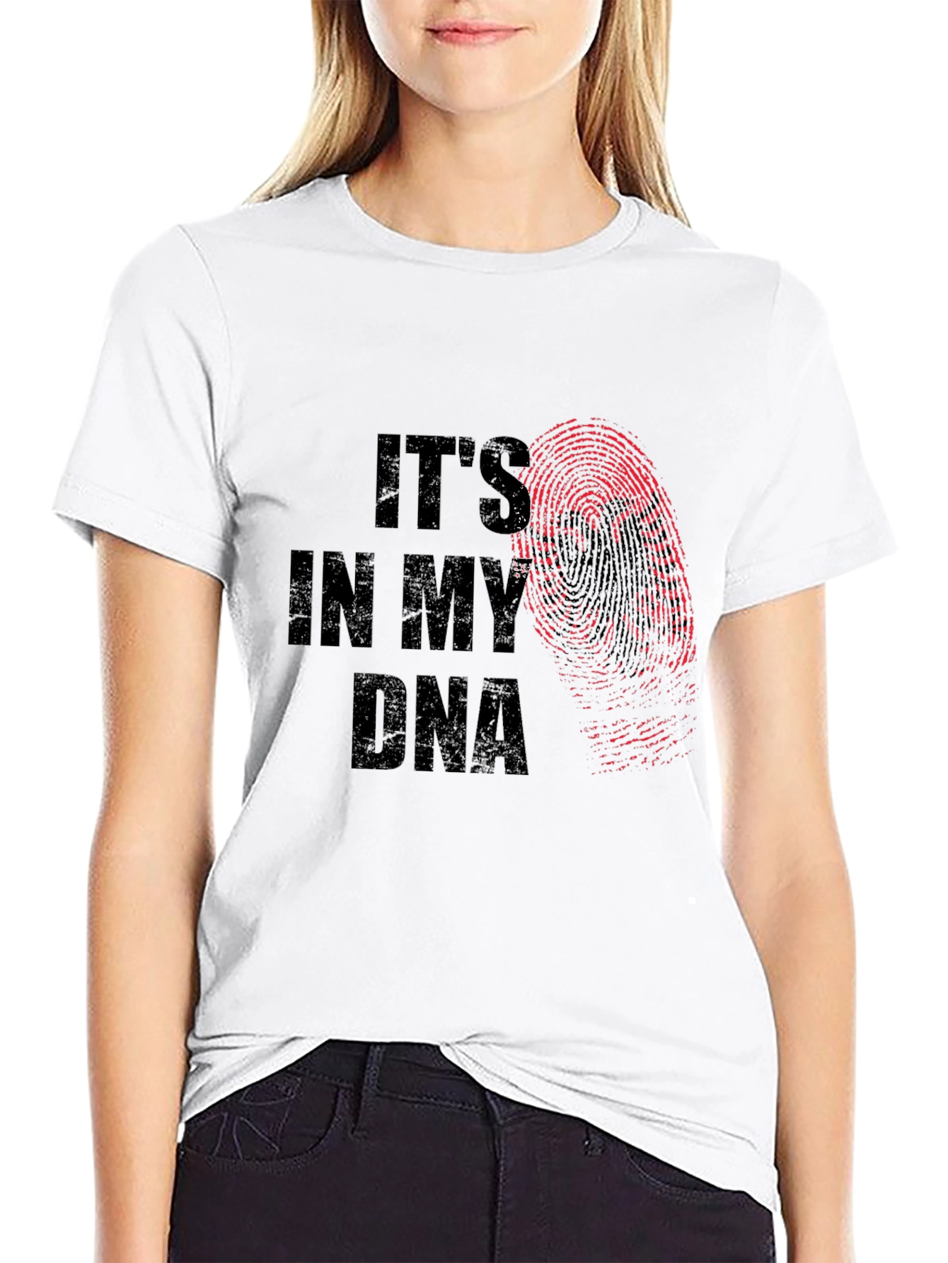 Albania DNA T-Shirt - Unique Fingerprint Design