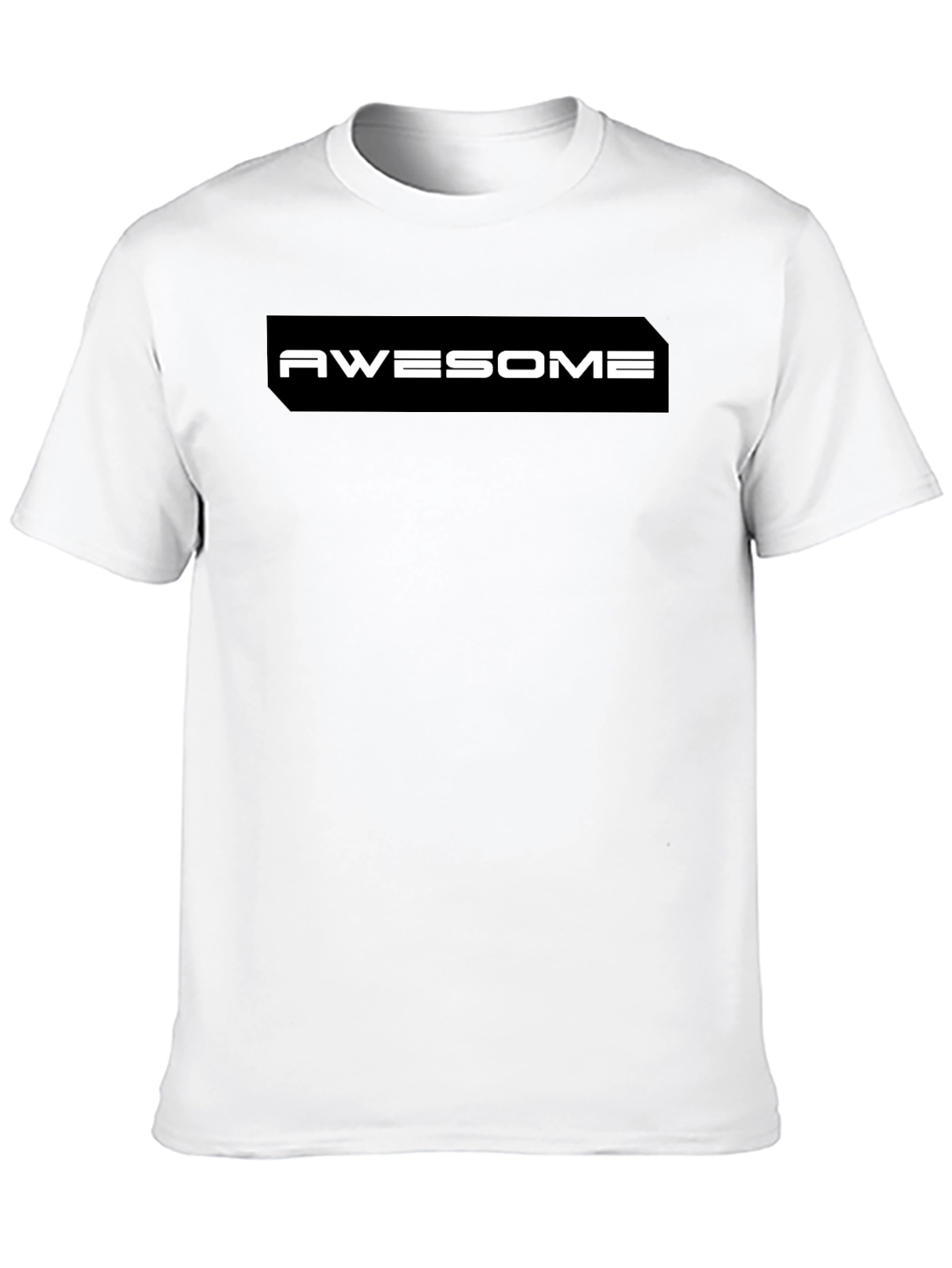 Awesome Graphic Print Black T-Shirt