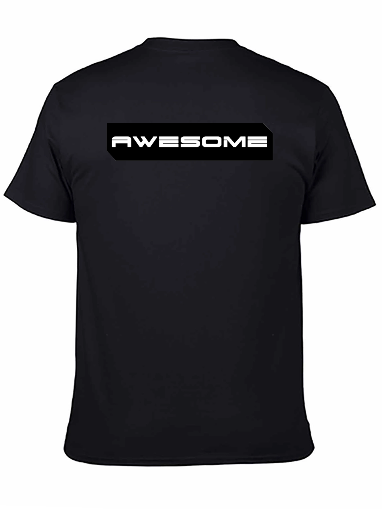 Awesome Graphic Print Black T-Shirt