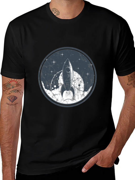 Rocket Launch Graphic Tee - Space Adventure T-Shirt