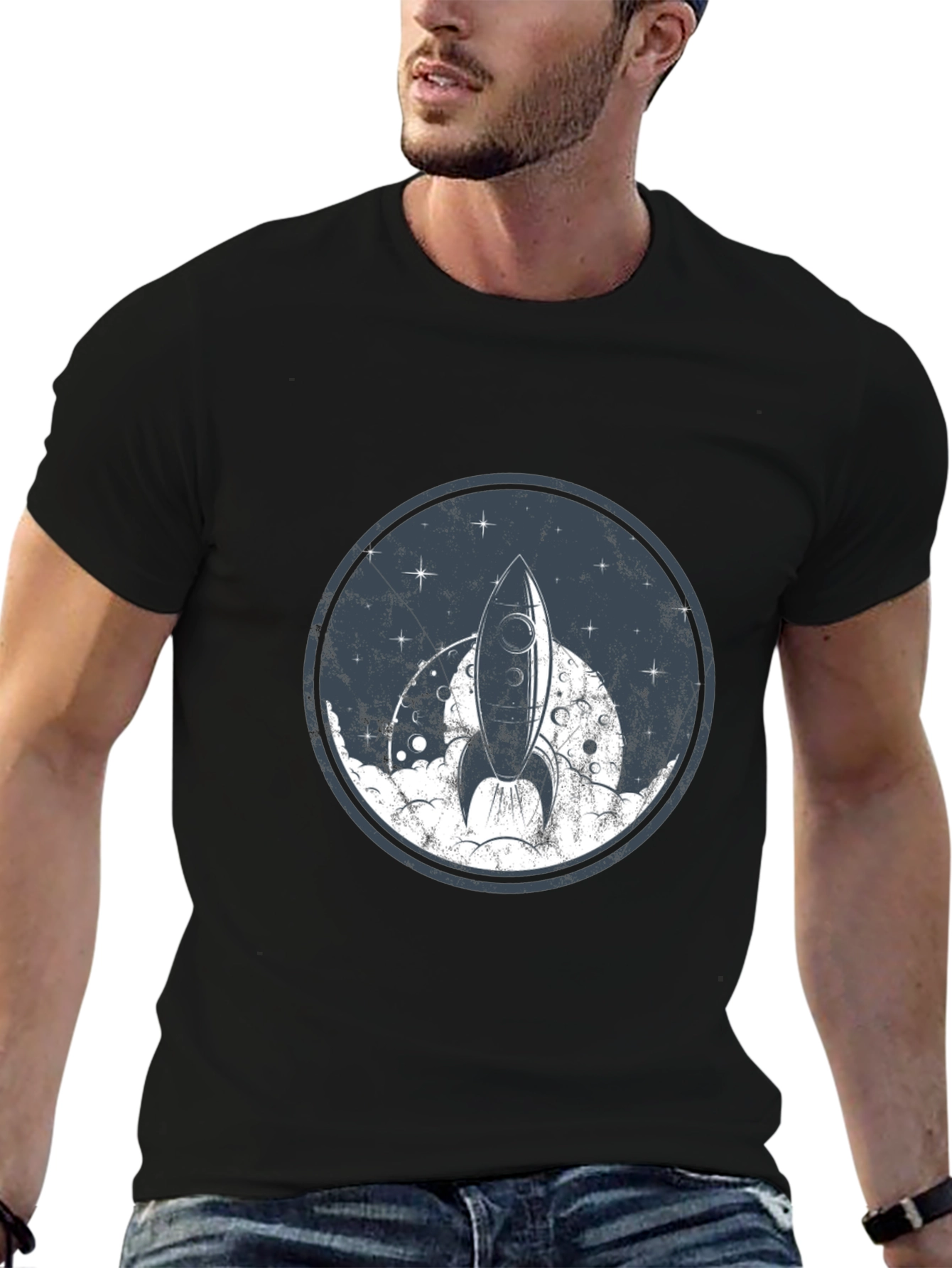 Rocket Launch Graphic Tee - Space Adventure T-Shirt