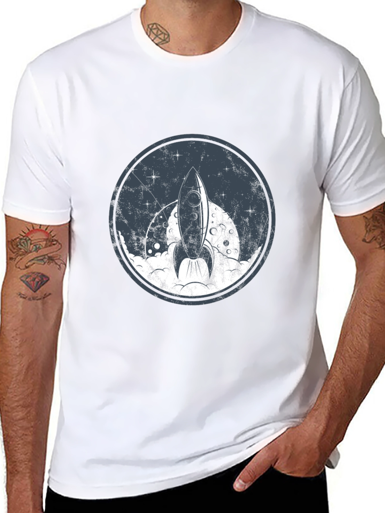 Rocket Launch Graphic Tee - Space Adventure T-Shirt