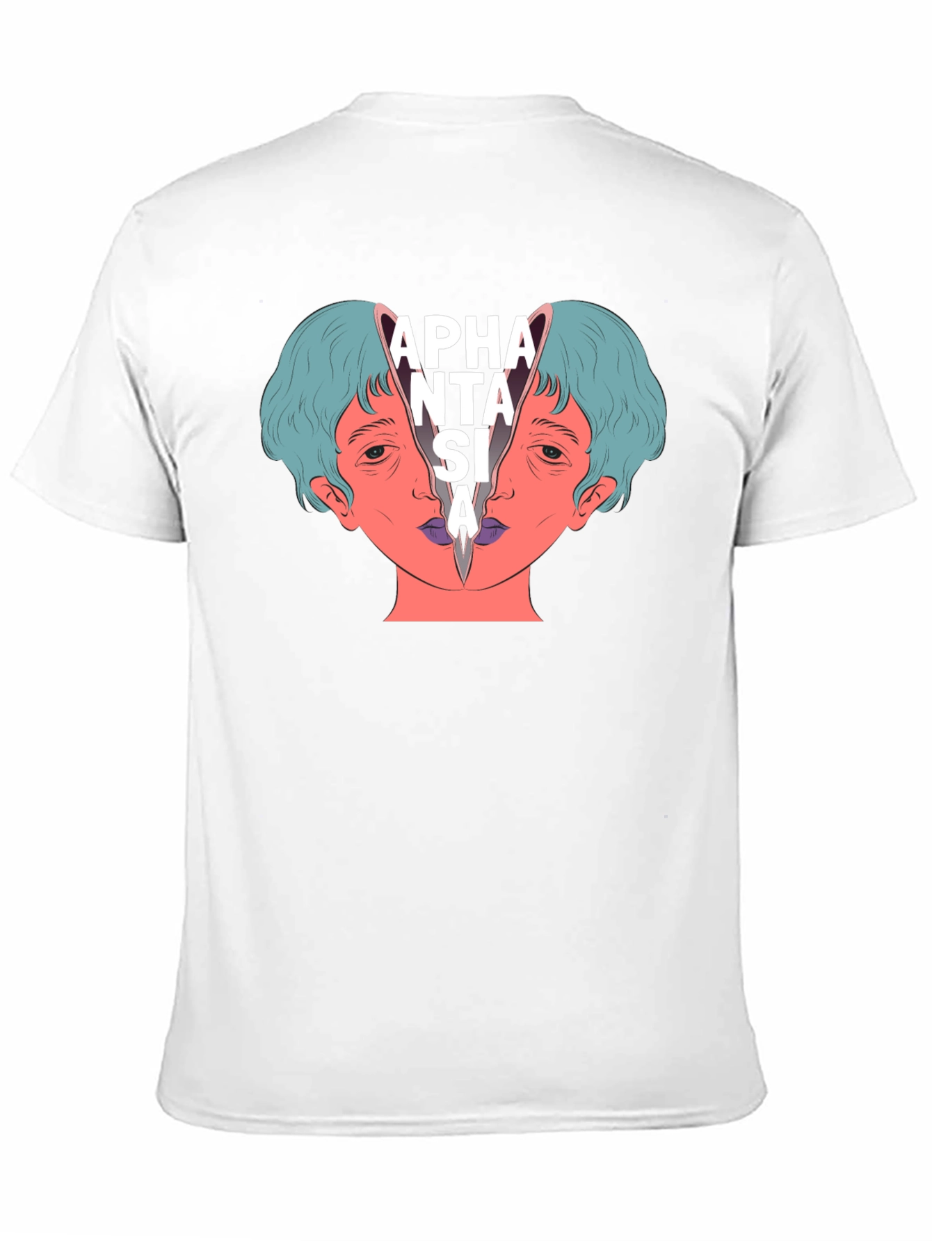 Aphantasia Graphic Tee - Unique Design Black T-Shirt