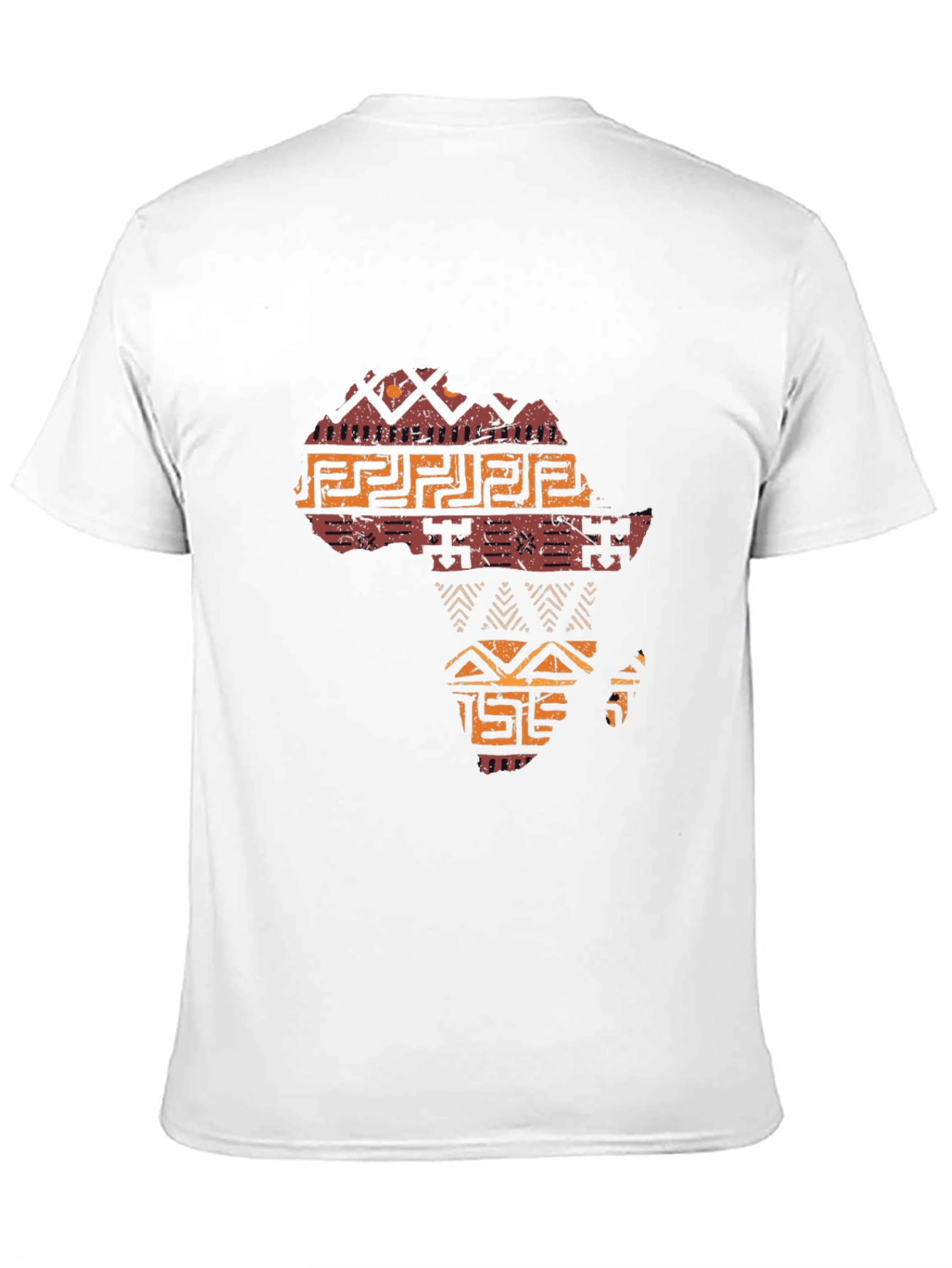 African Tribal Art Mens Black T-Shirt