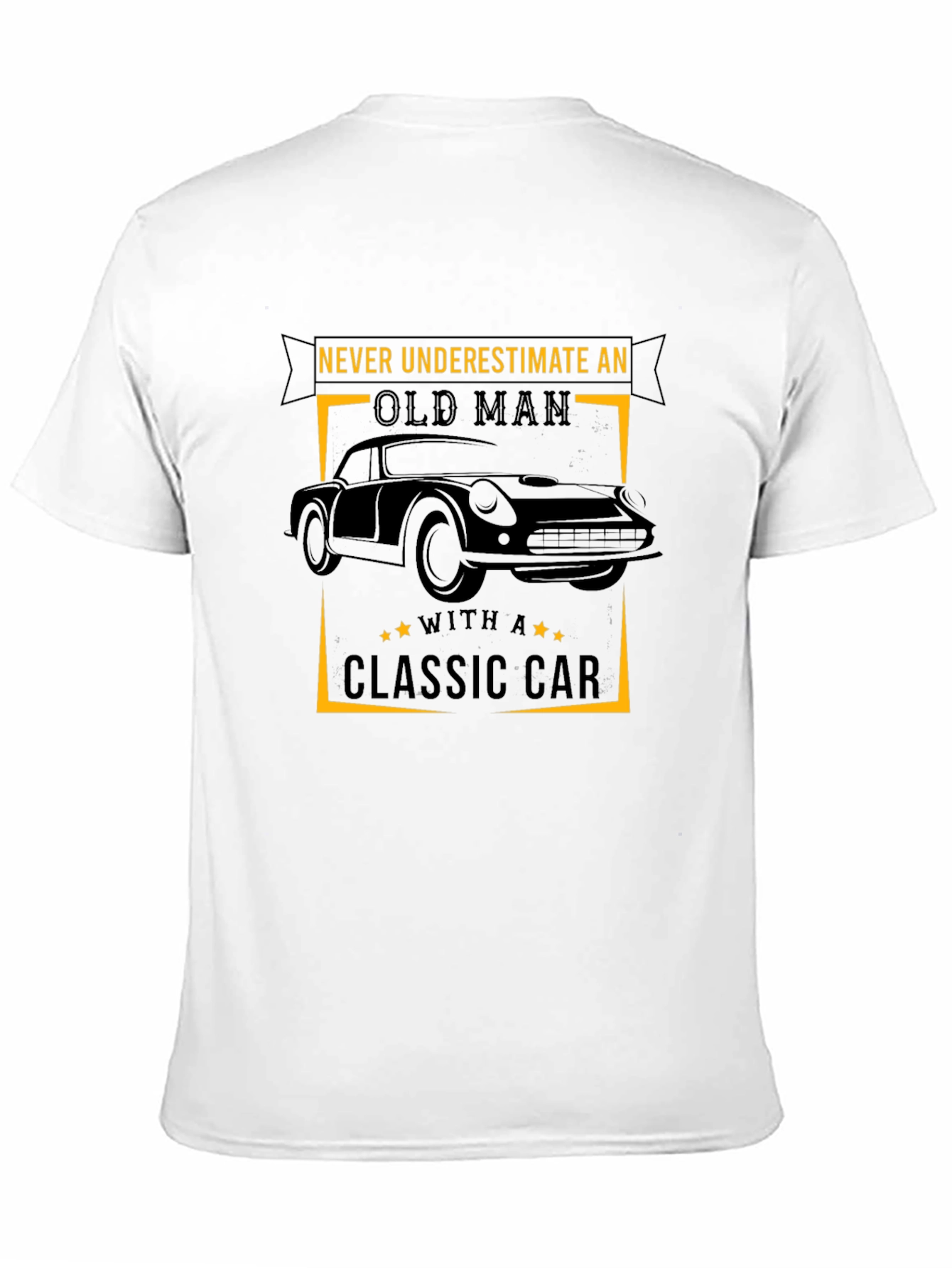 Classic Car Old Man Graphic T-Shirt