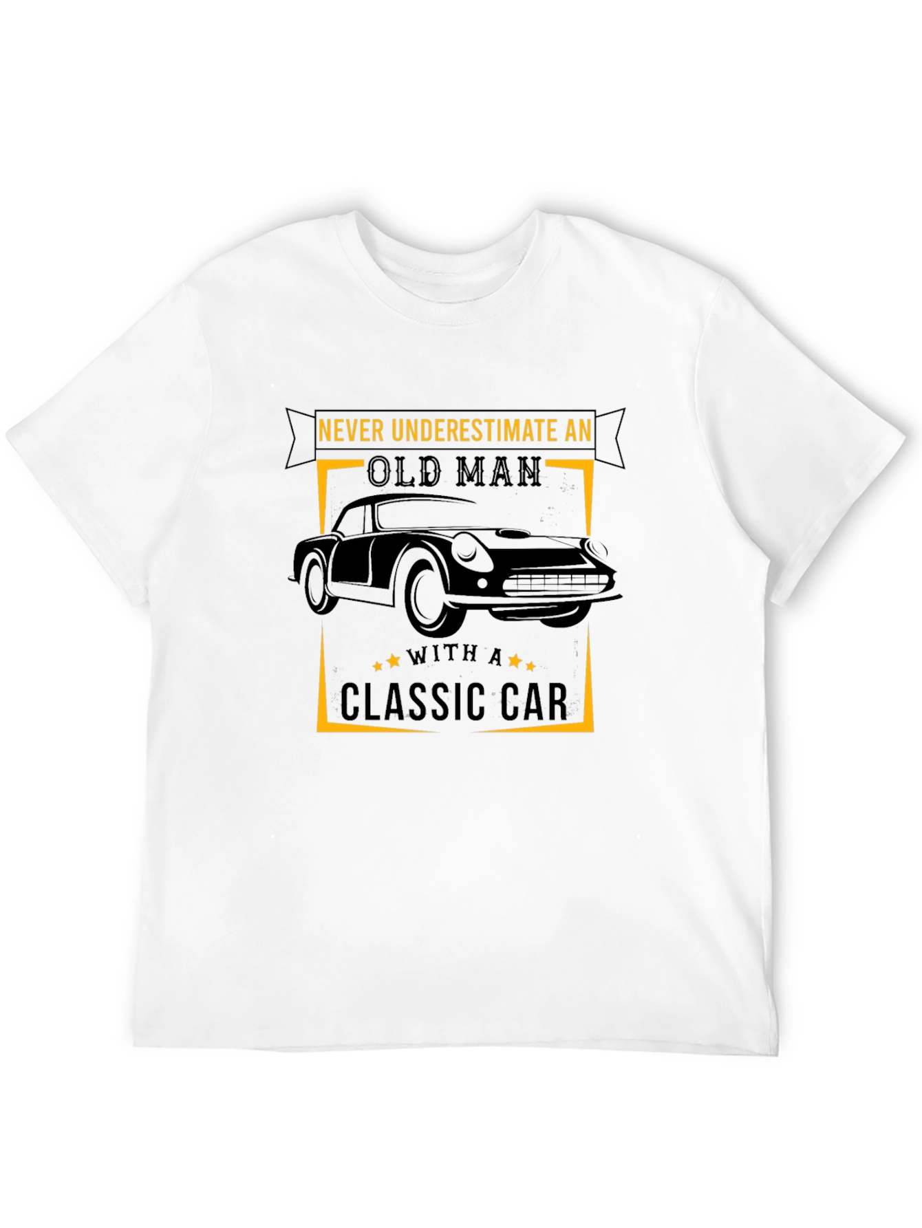 Classic Car Old Man Graphic T-Shirt