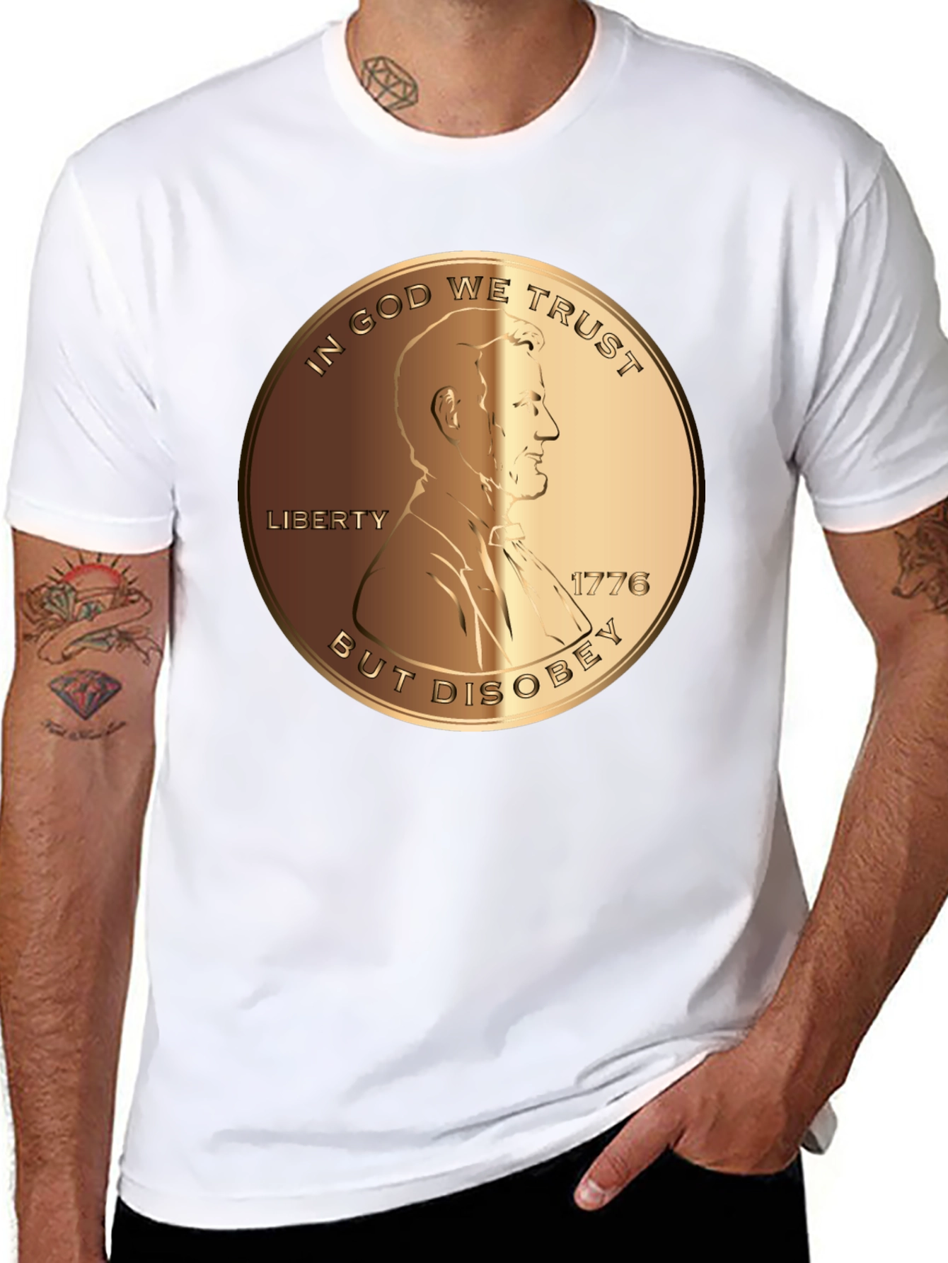 In God We Trust But Disobey T-Shirt