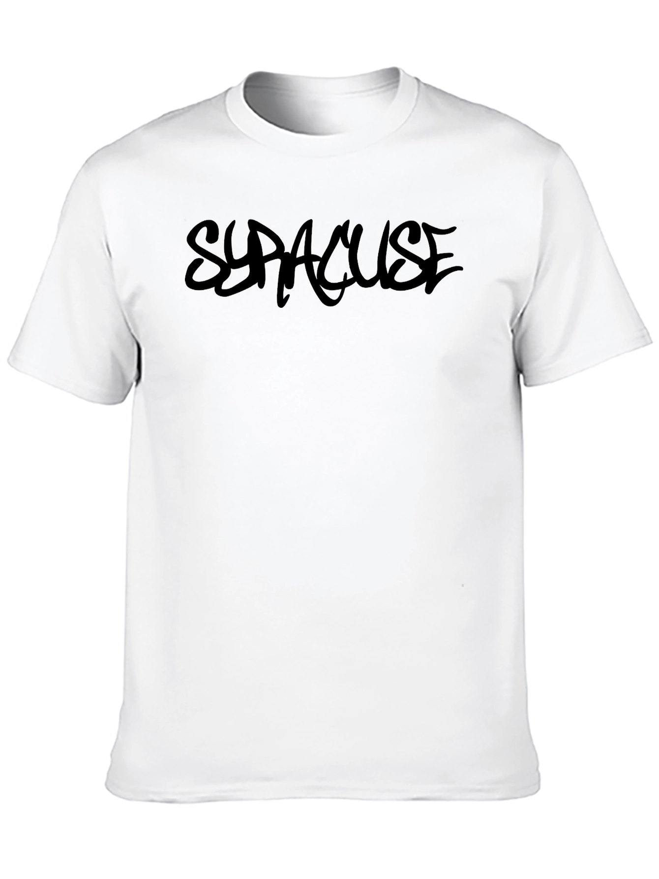 Syracuse Black Graphic Tee Casual Style