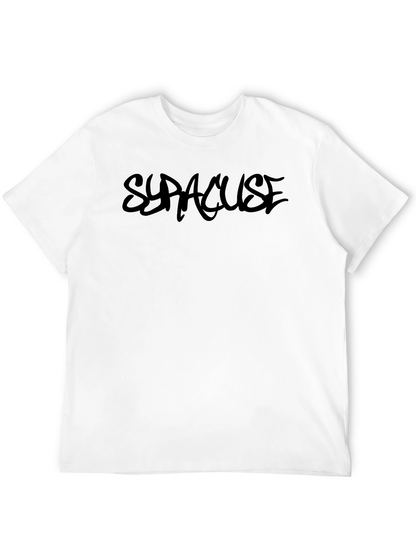 Syracuse Black Graphic Tee Casual Style