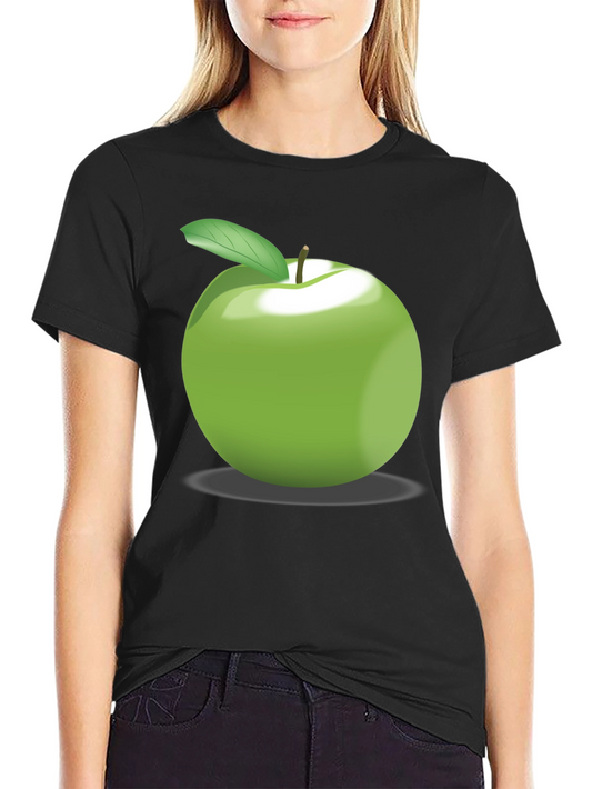 Green Apple Graphic Tee - Soft Cotton Blend