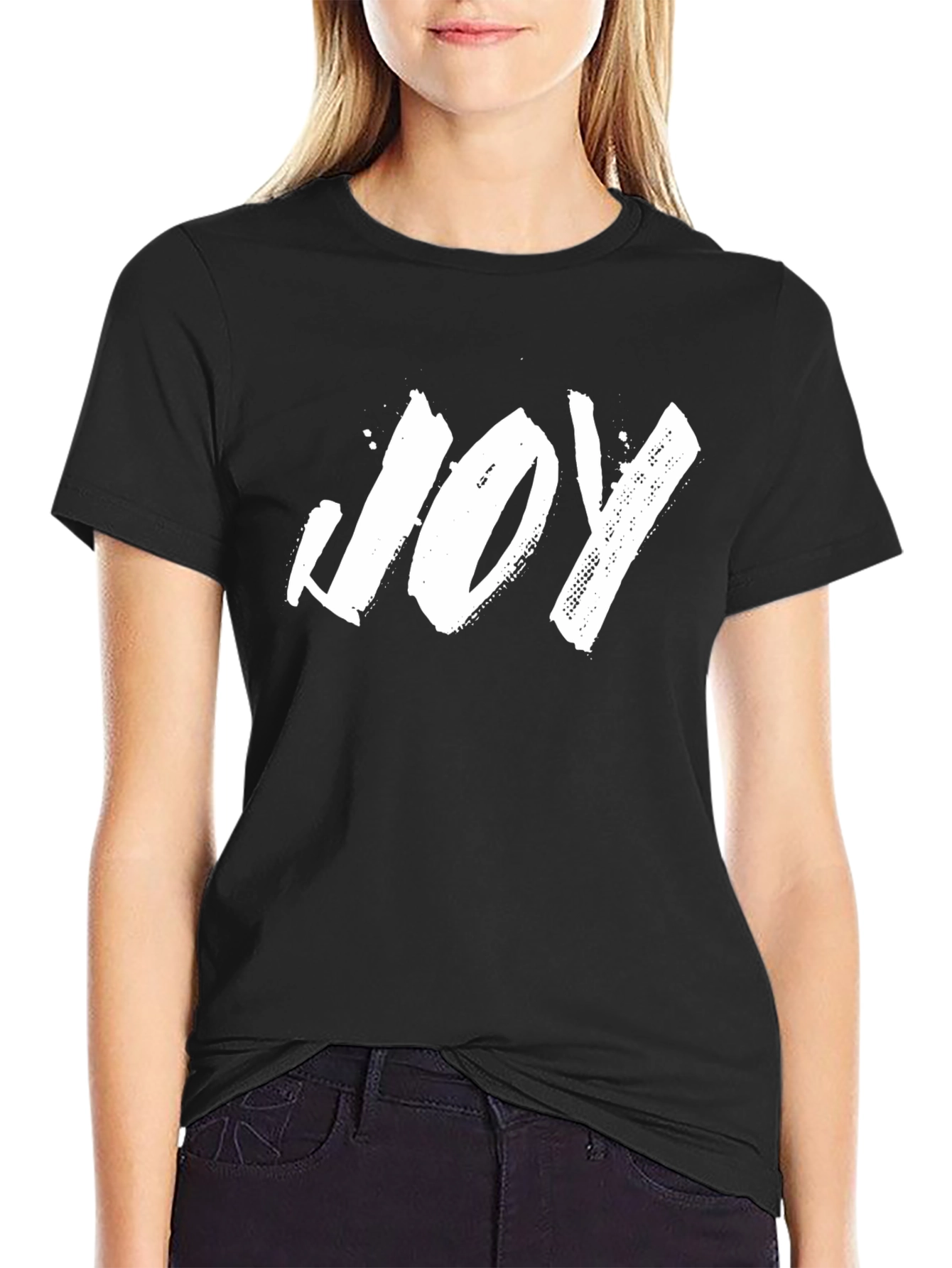Joy T-Shirt - Black - Stylish Graphic Tee