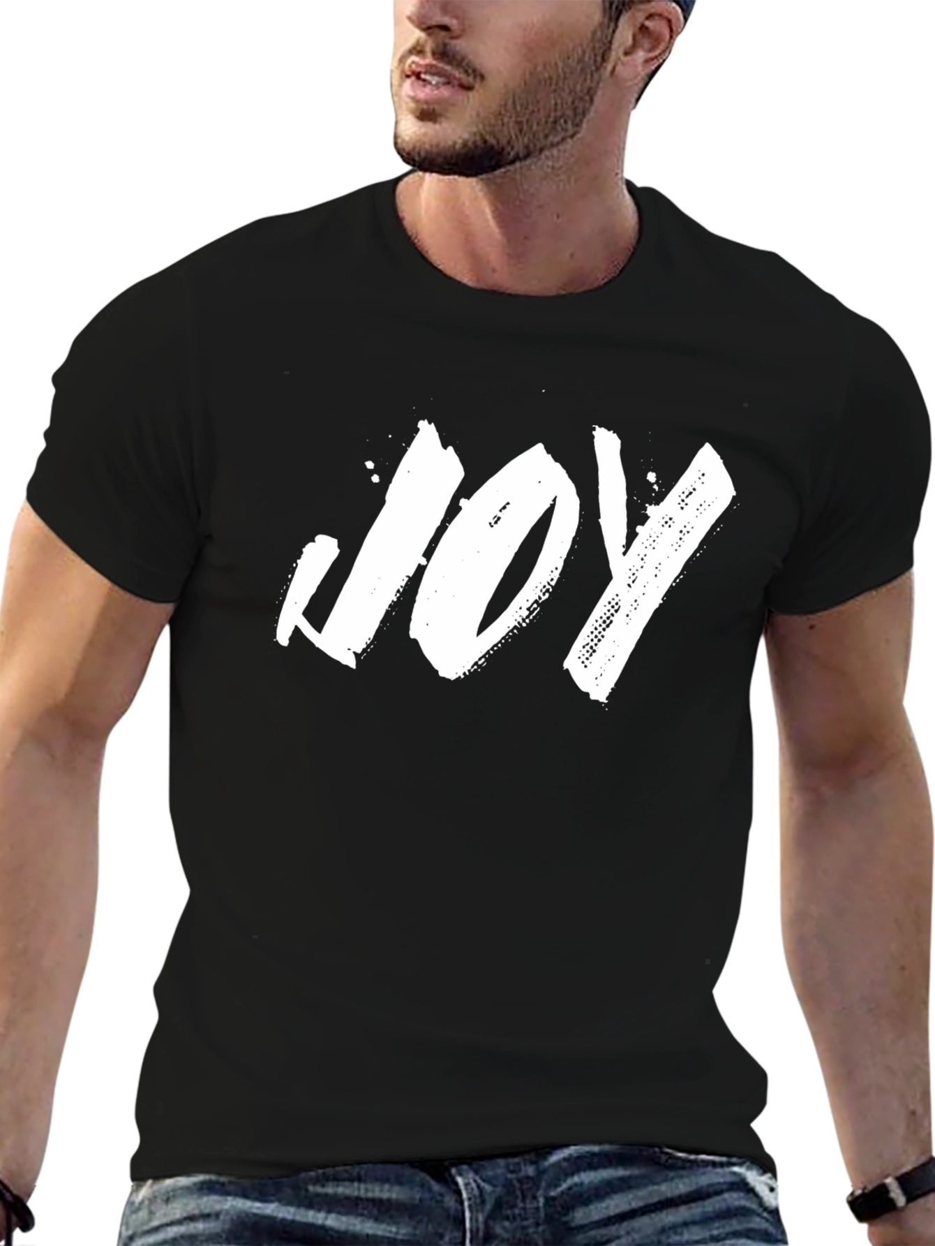 Joy T-Shirt - Black - Stylish Graphic Tee