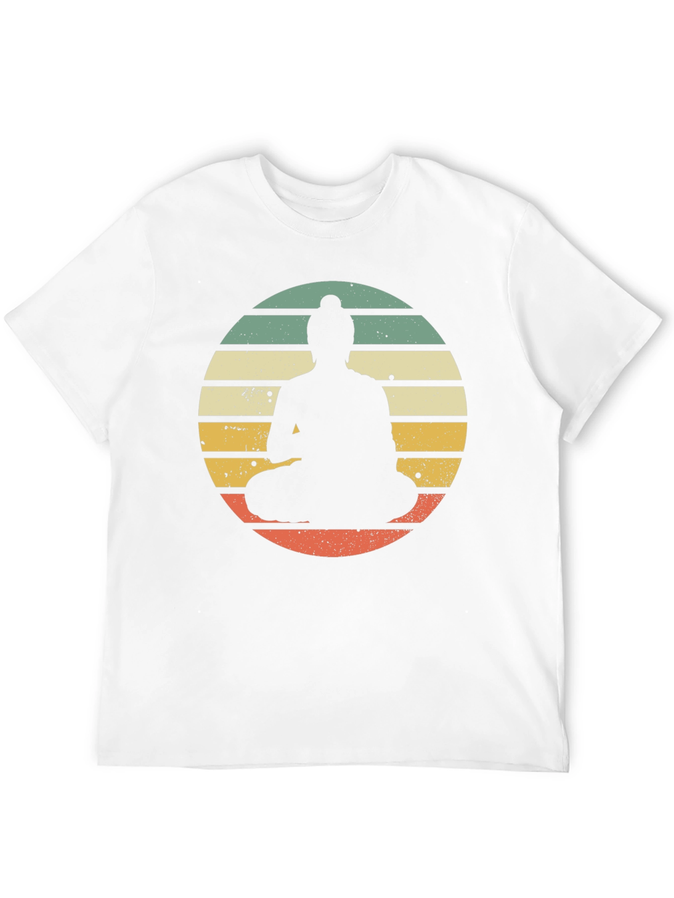 Retro Buddha Graphic Tee - Relaxed Fit