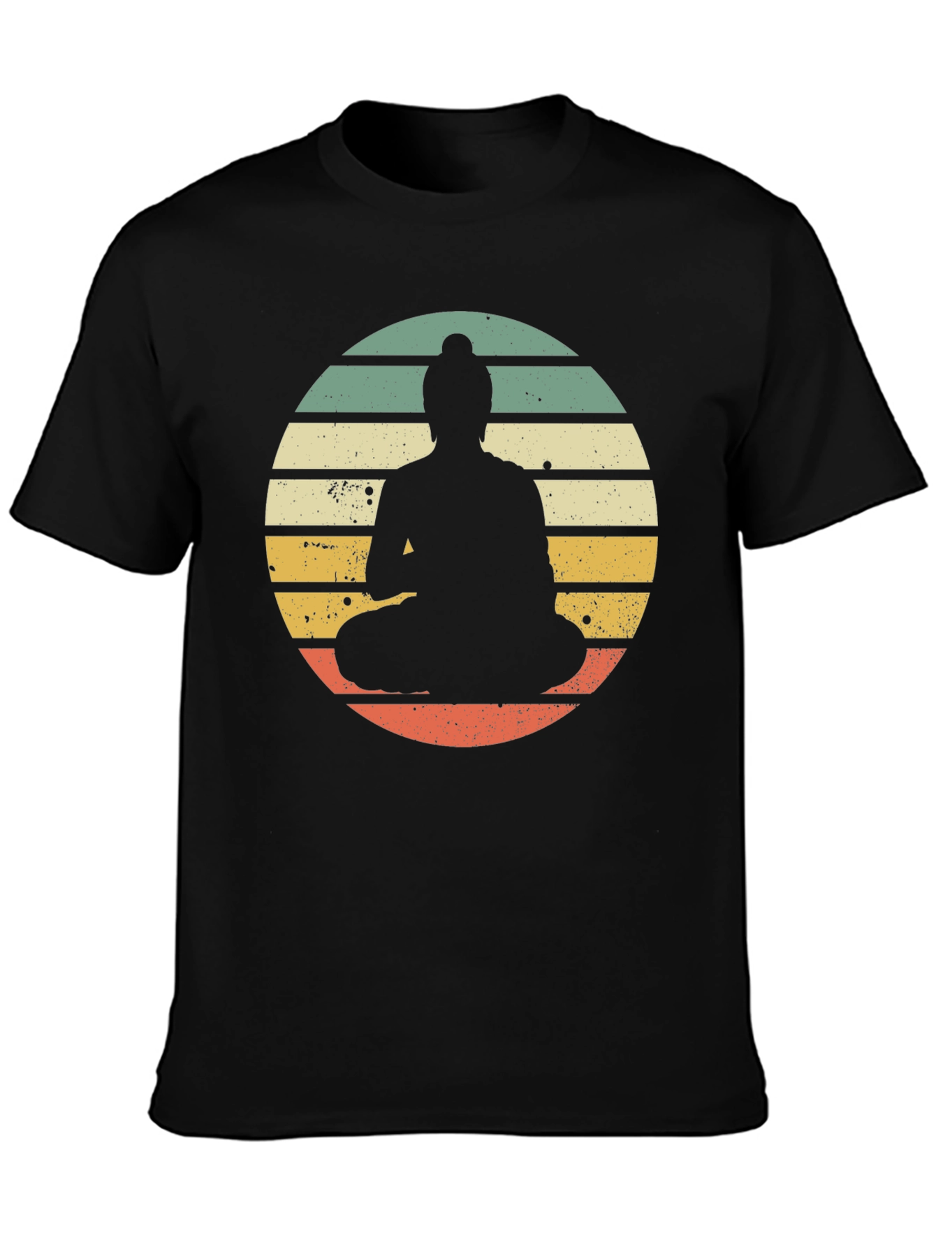 Retro Buddha Graphic Tee - Relaxed Fit
