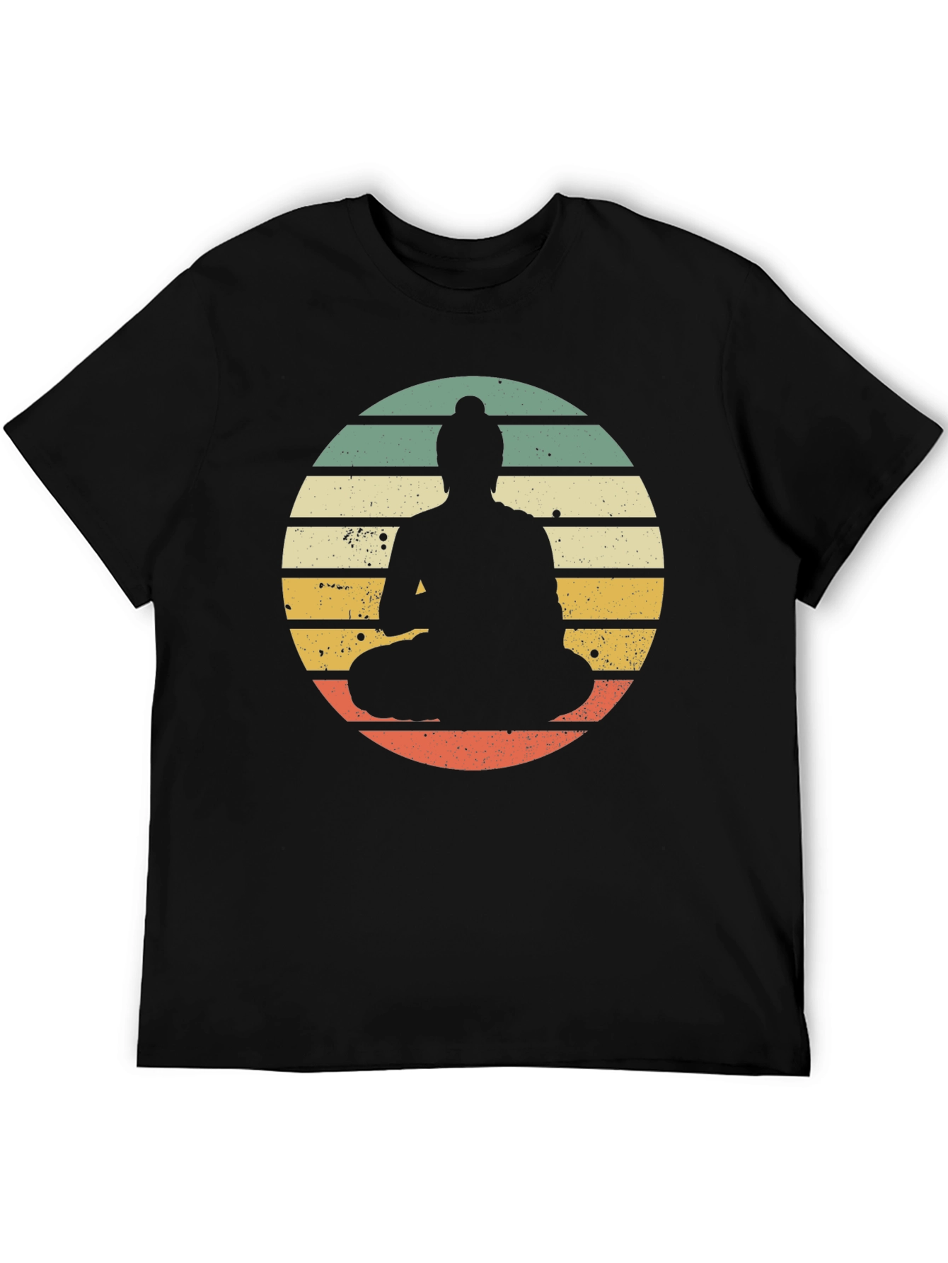 Retro Buddha Graphic Tee - Relaxed Fit