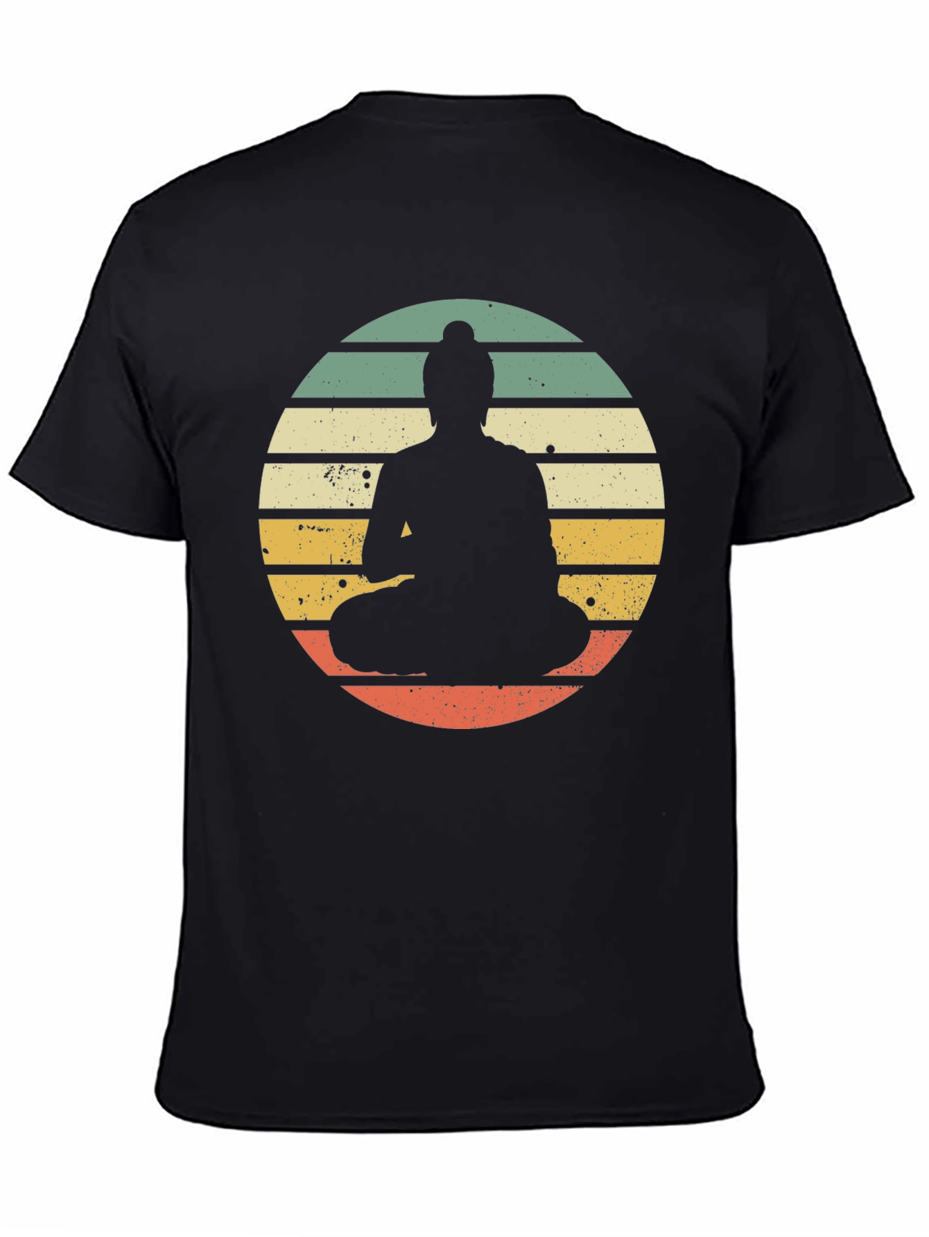 Retro Buddha Graphic Tee - Relaxed Fit