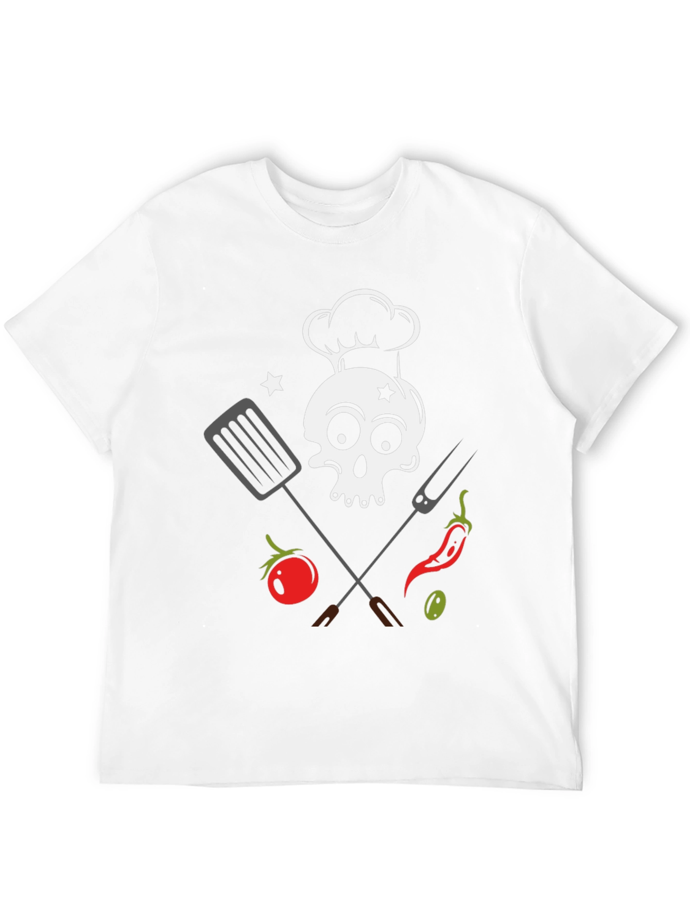 Skull Chef BBQ T-Shirt - Grill Master